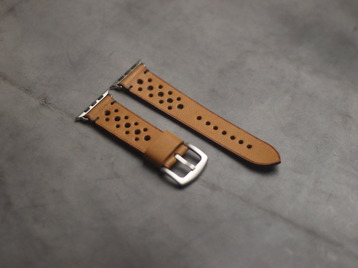 MUSTARD RALLY HAND-CRAFTED APPLE WATCH STRAPS