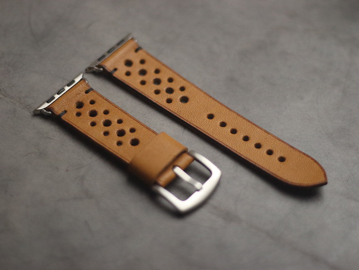 MUSTARD RALLY HAND-CRAFTED APPLE WATCH STRAPS