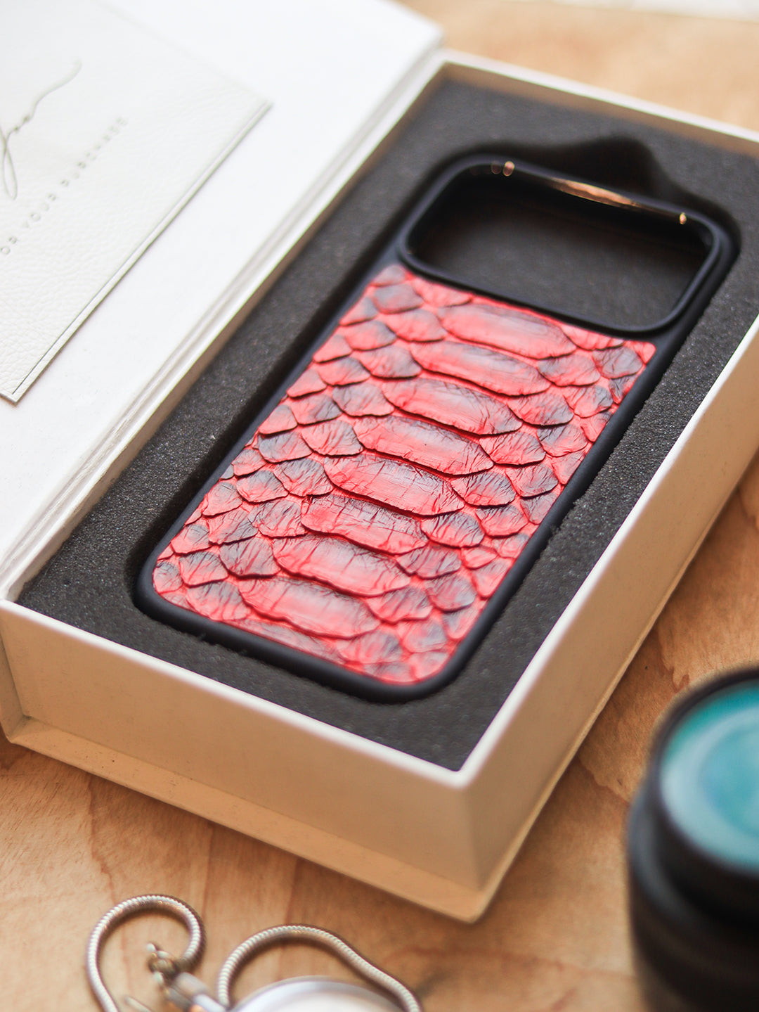 VENETIAN RED PYTHON SKIN MAGSAFE CASE
