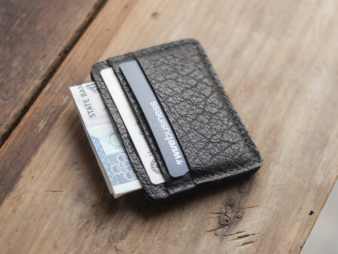 MINIMAL CLASSIC - CHEVRE BLACK LEATHER