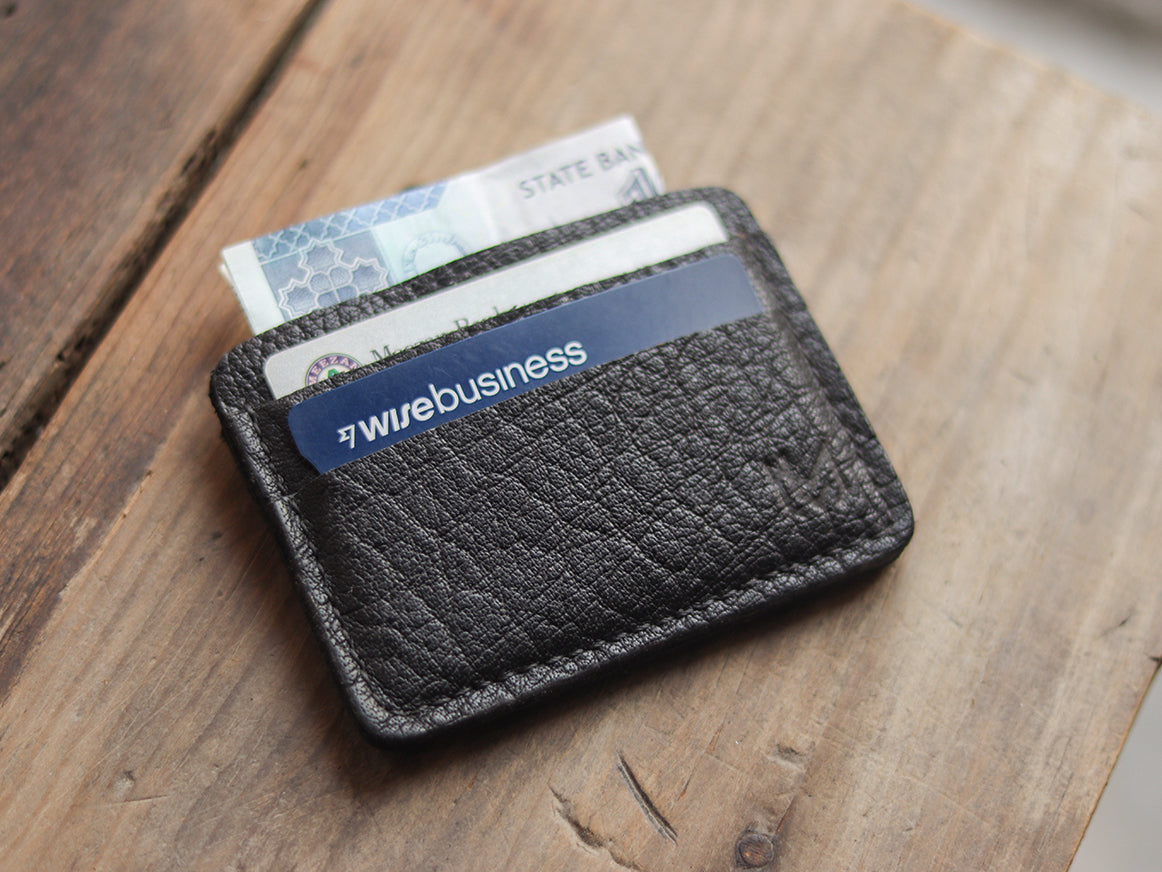 MINIMAL CLASSIC - CHEVRE BLACK LEATHER