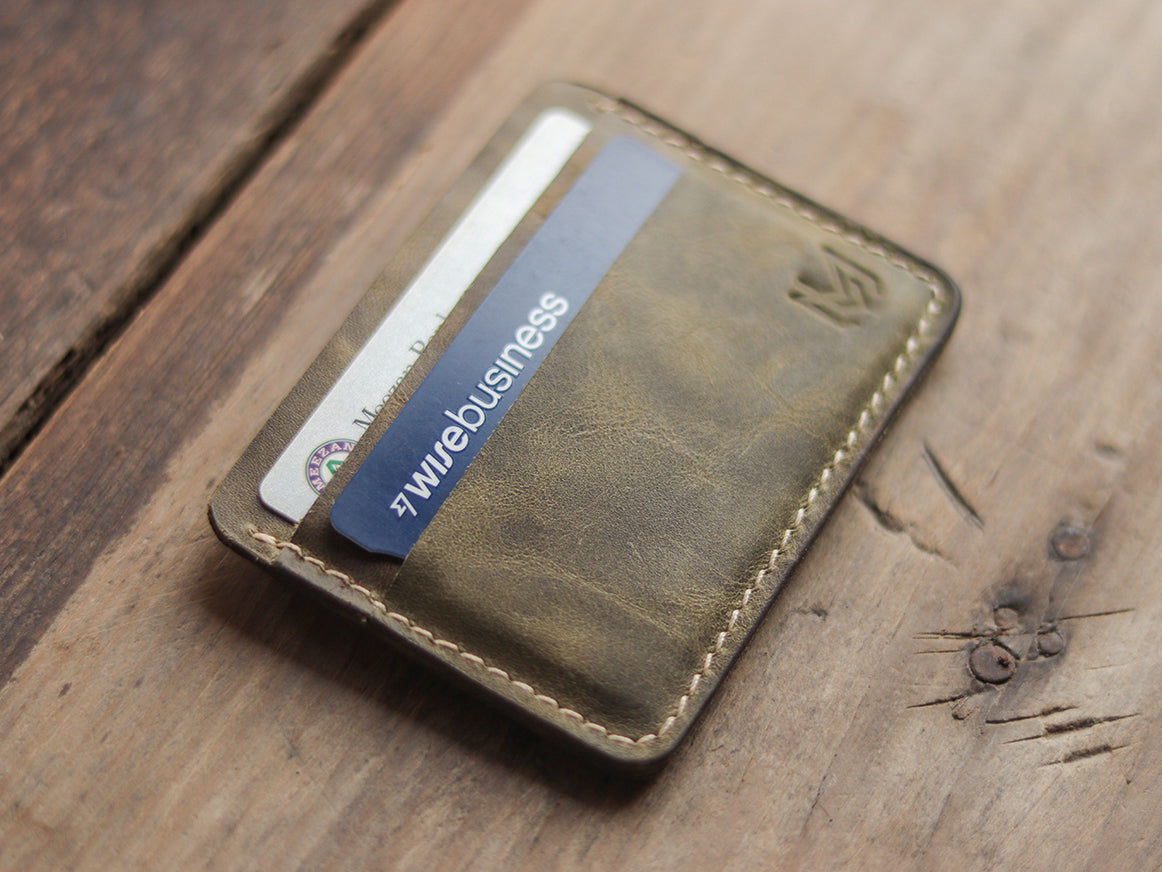 "MINIMAL CLASSIC" SEAWEED GREEN LEATHER
