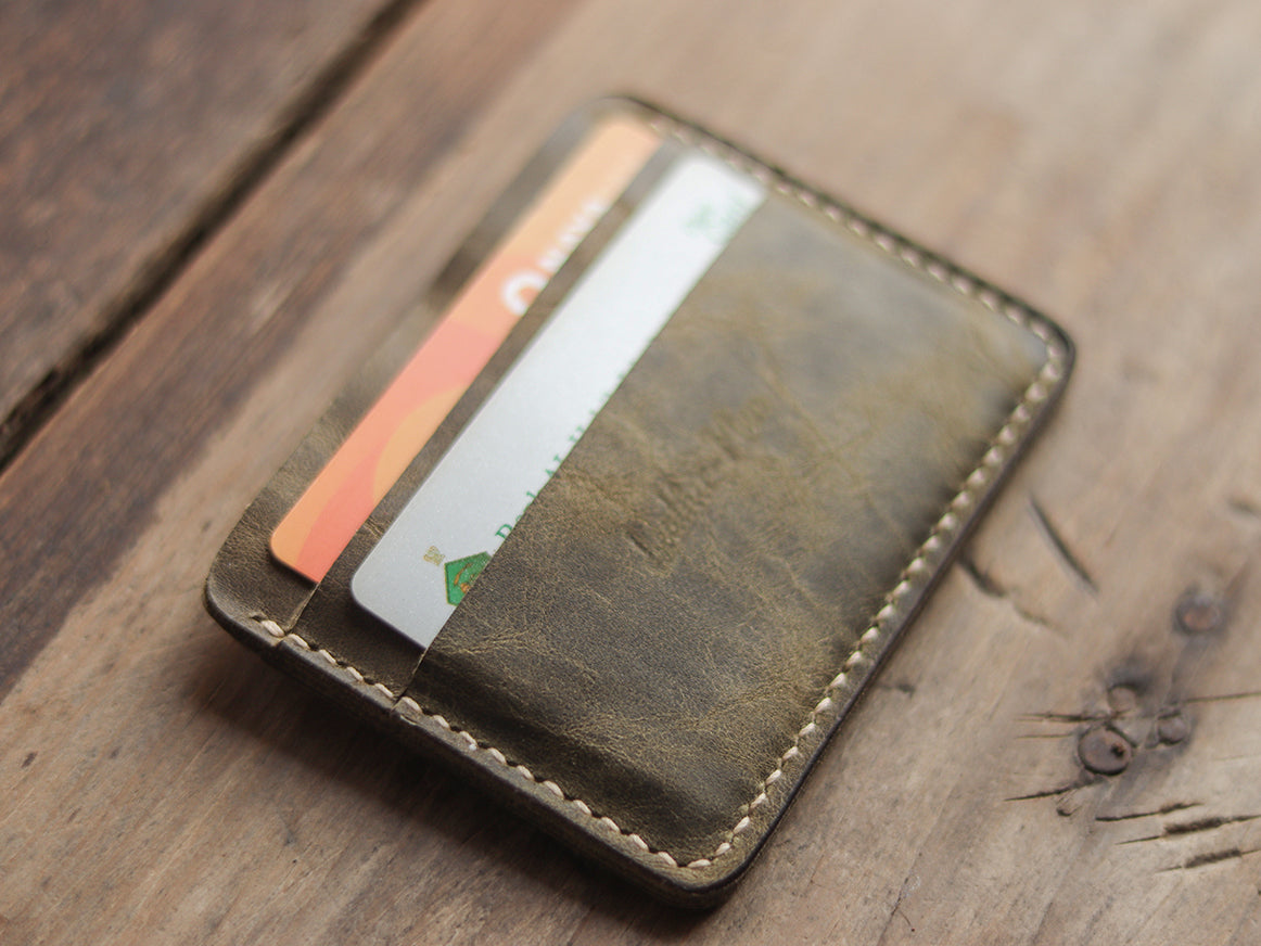 "MINIMAL CLASSIC" SEAWEED GREEN LEATHER