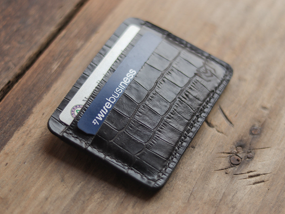 MINIMAL CLASSIC - BLACK CROCO LEATHER