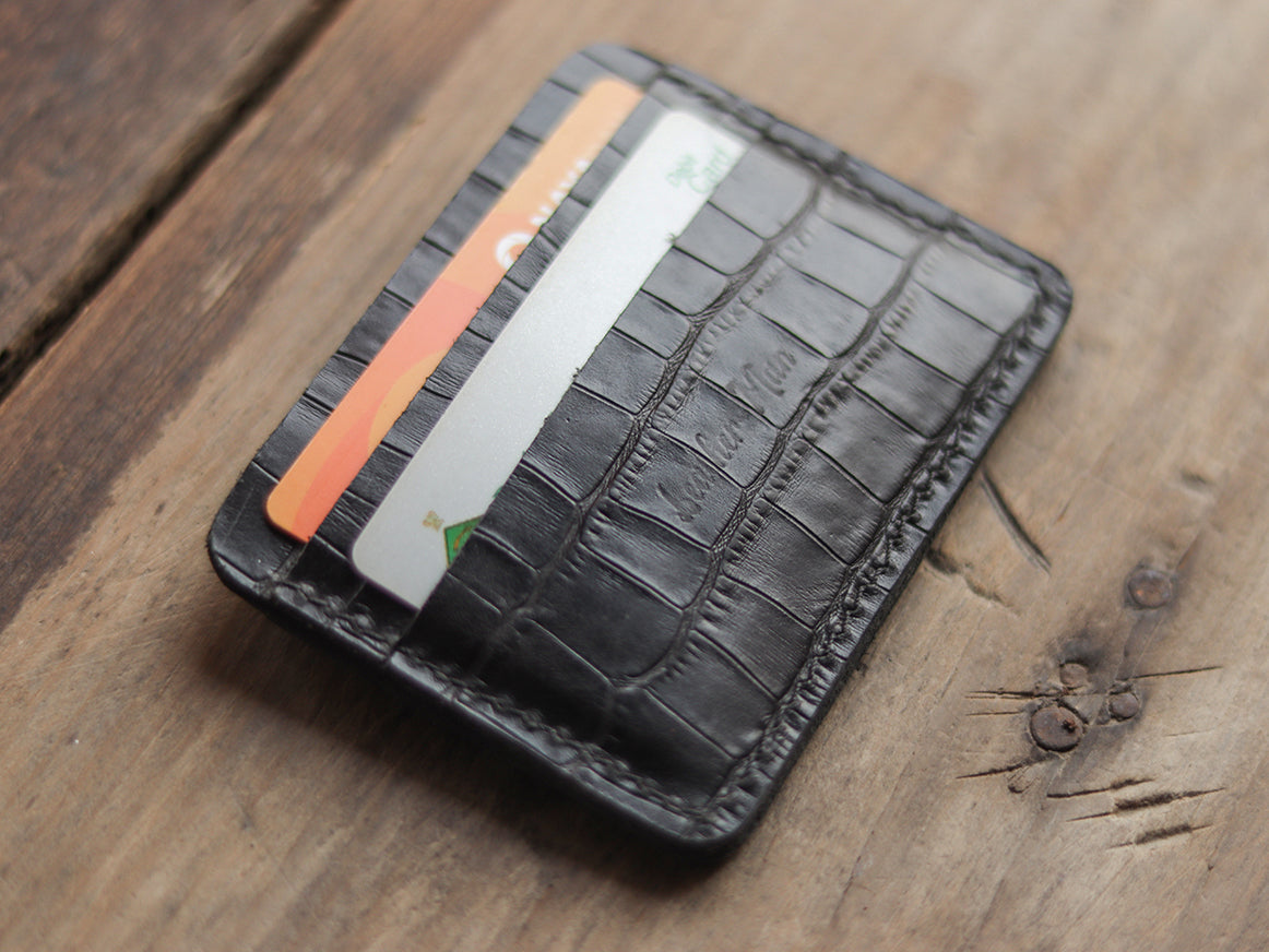 MINIMAL CLASSIC - BLACK CROCO LEATHER