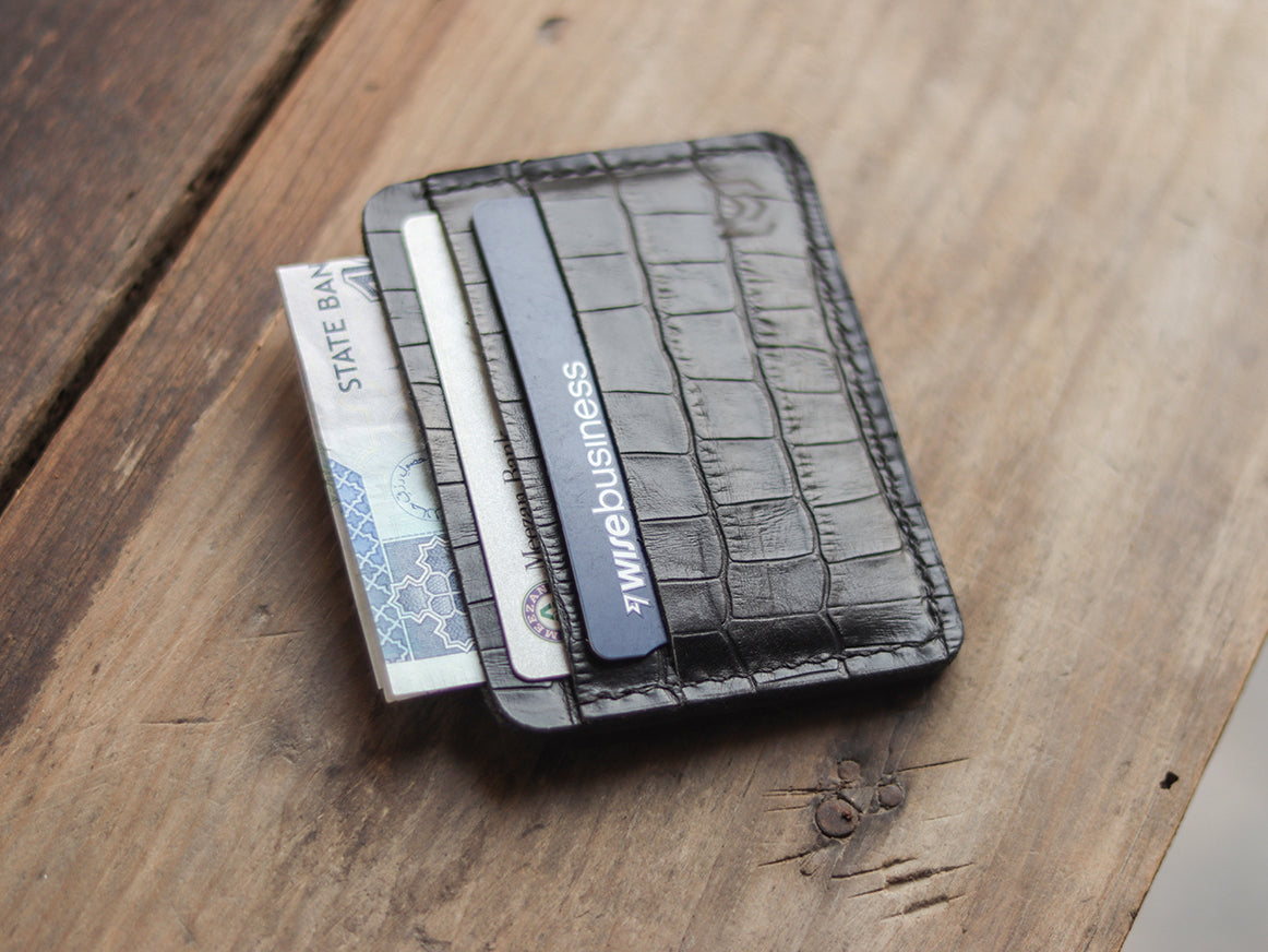 MINIMAL CLASSIC - BLACK CROCO LEATHER