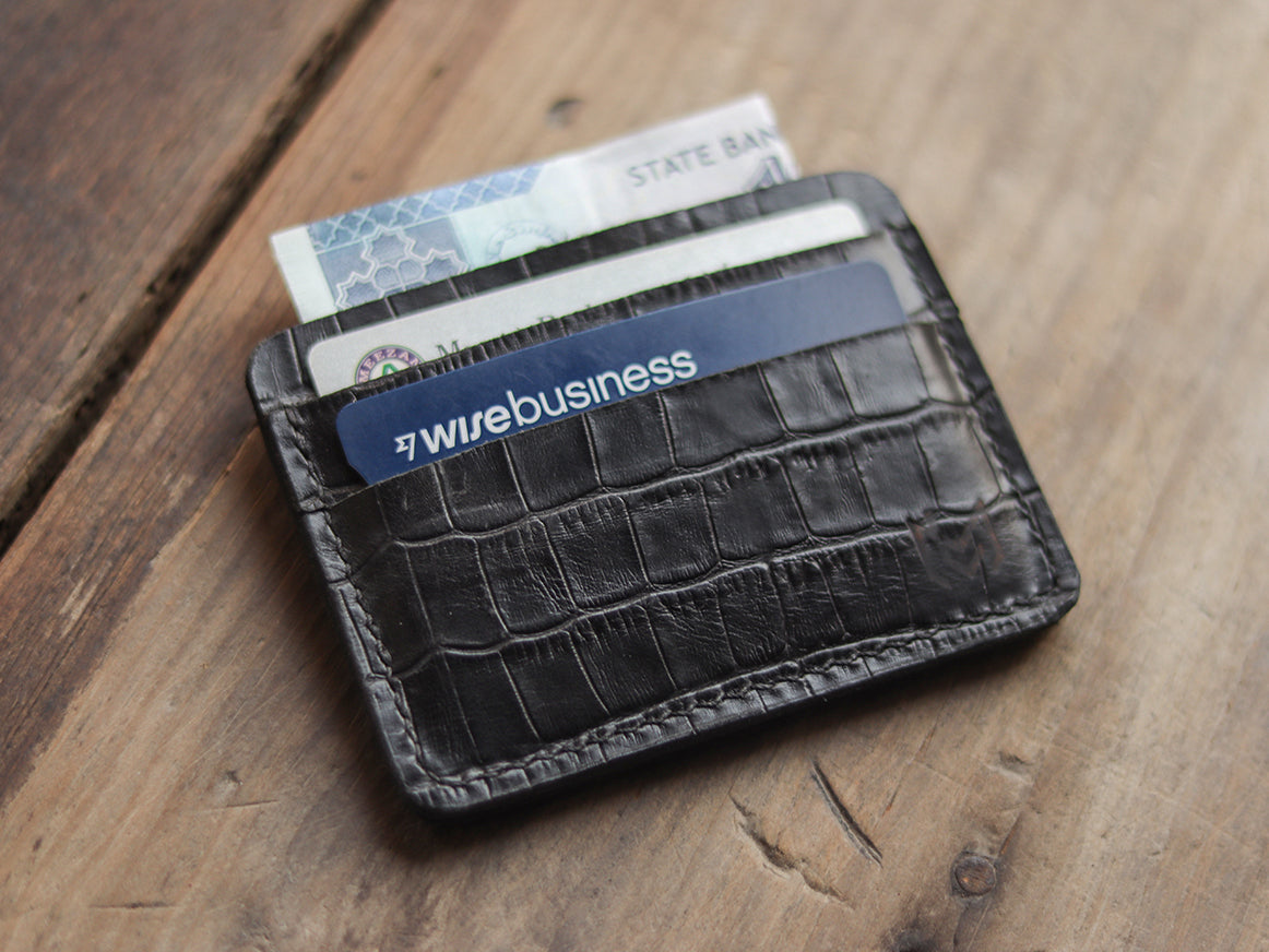 MINIMAL CLASSIC - BLACK CROCO LEATHER