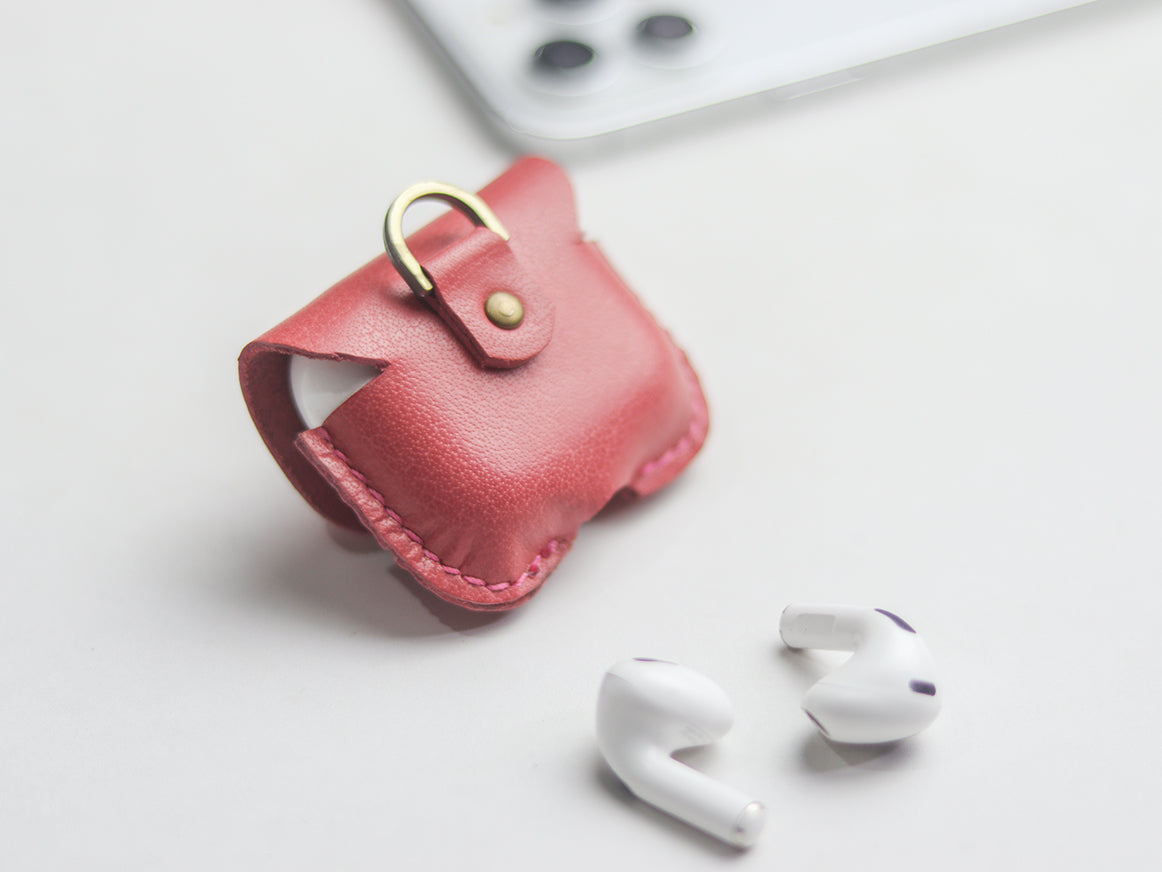 AIRPODS CLASSIC LEATHER CASE FLAMINGO PINK