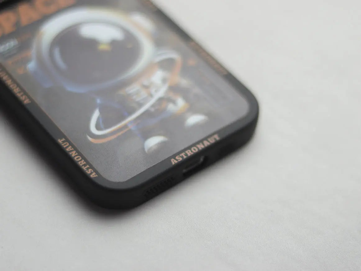 SILICONE ANGEL EYES STAR CIRCLE ASTRONAUT PHONE CASE - GRIP - grip
