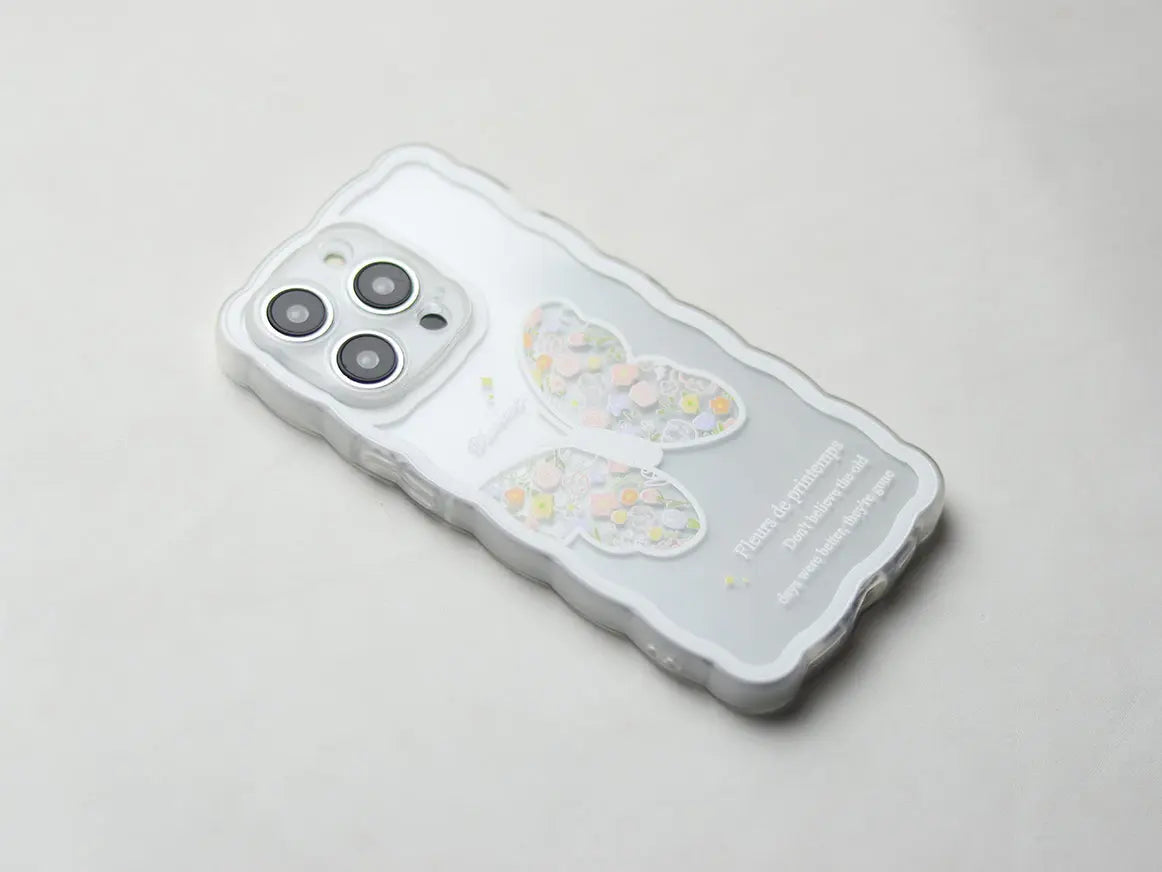 CREATIVE FLOWER AND BUTTERFLY PHONE CASE. - grip