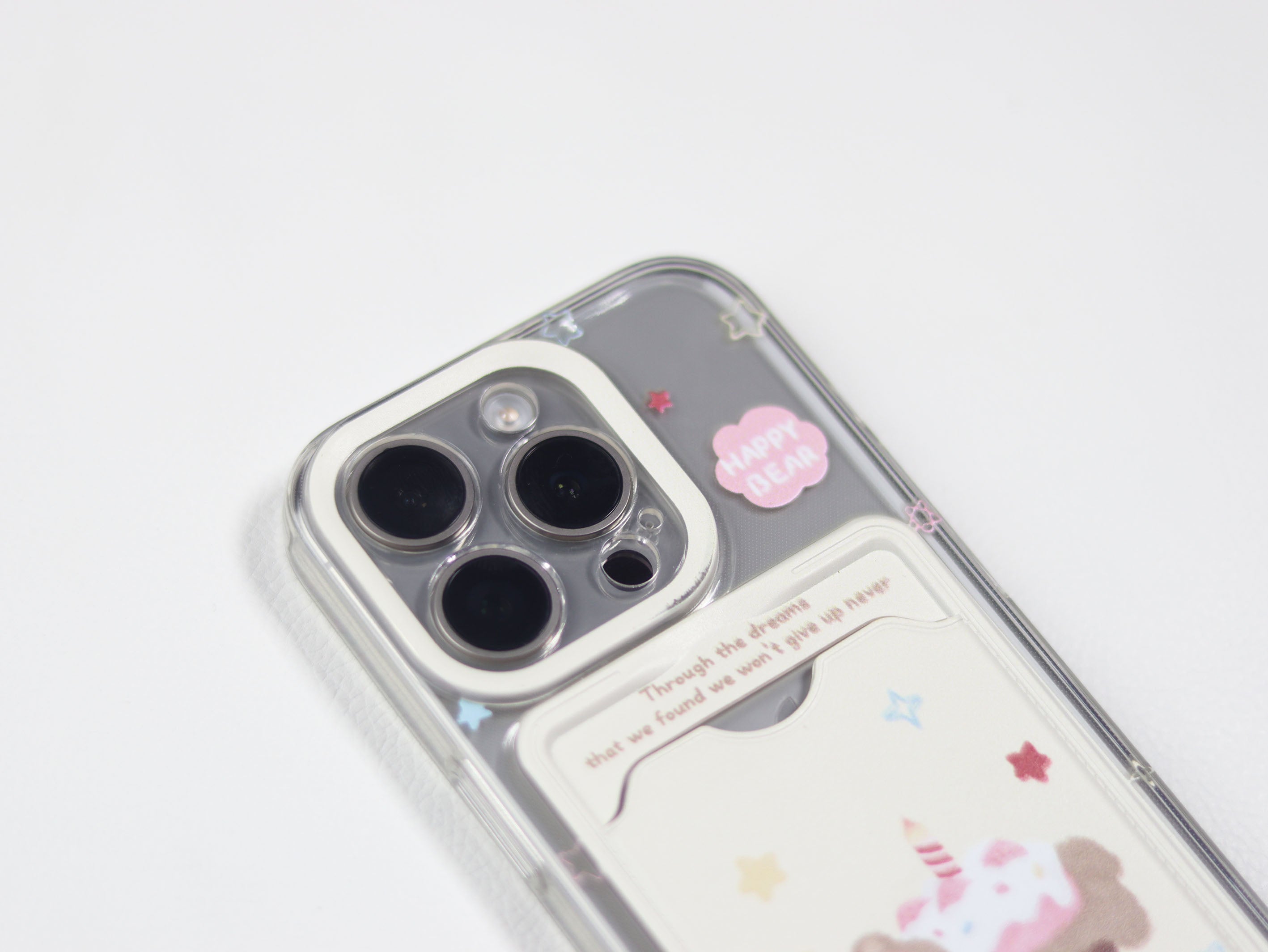 Card Bag Bear Phone Case-GRIP grip