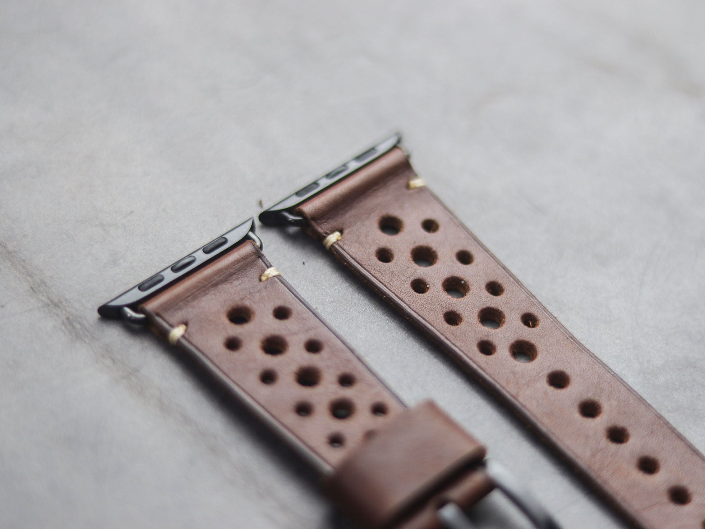 CHESTNUT BROWN RALLY HAND-CRAFTED APPLE WATCH STRAPS