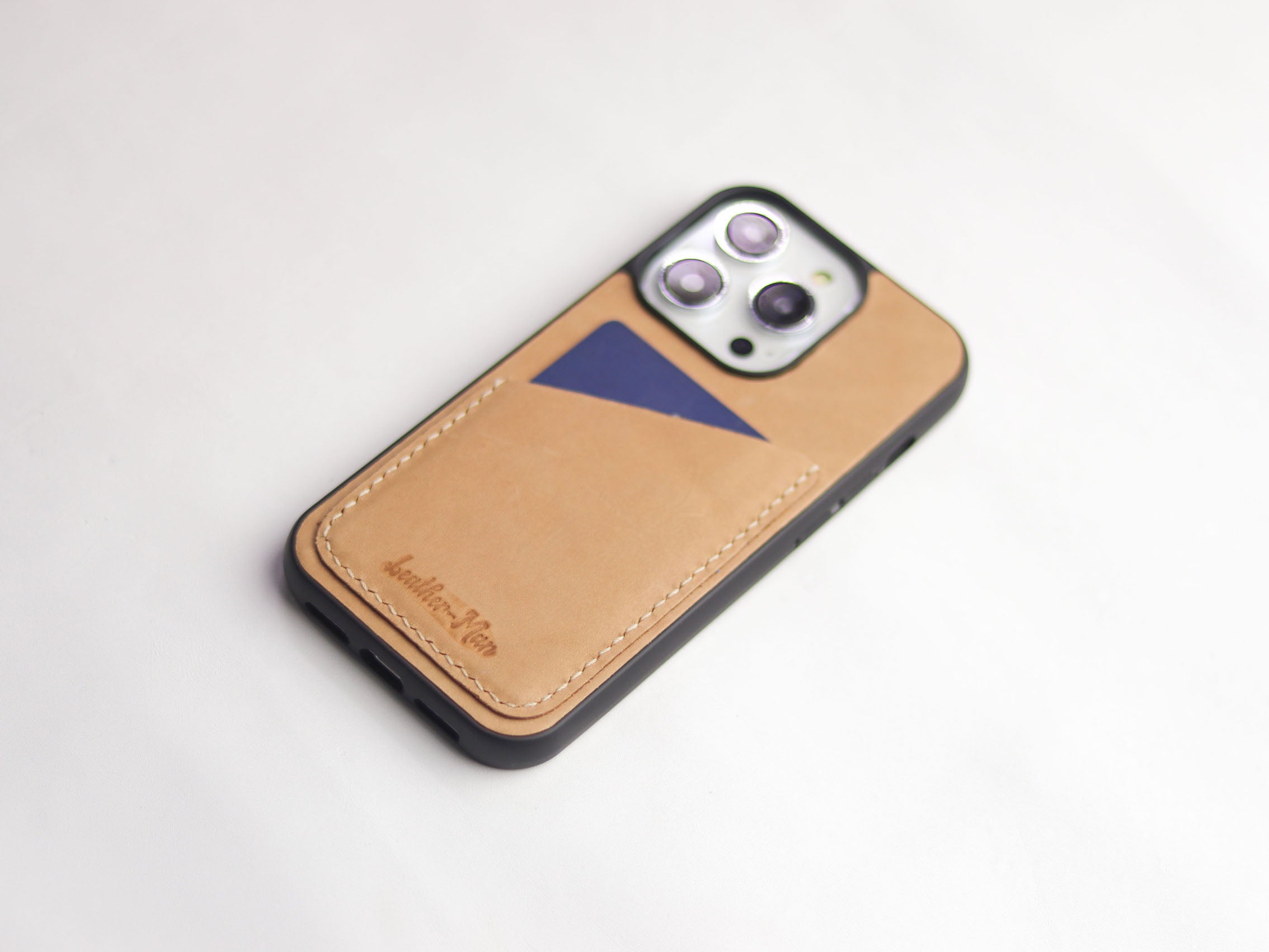 NATURAL BUTTERO LEATHER WALLET PHONE CASE