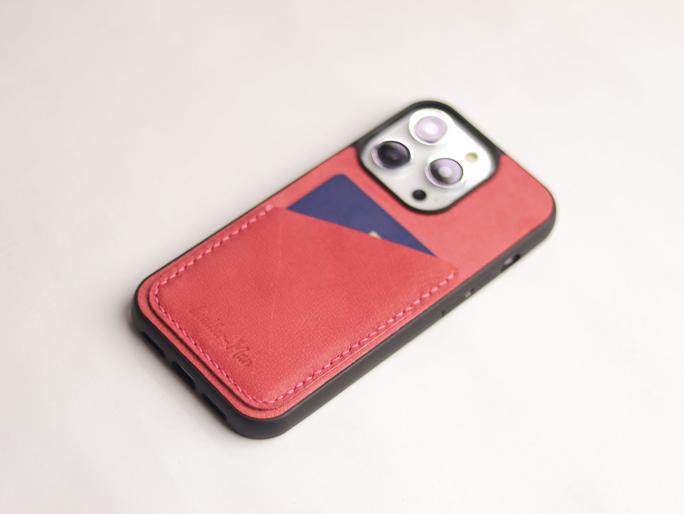 FLAMINGO PINK LEATHER WALLET PHONE CASE
