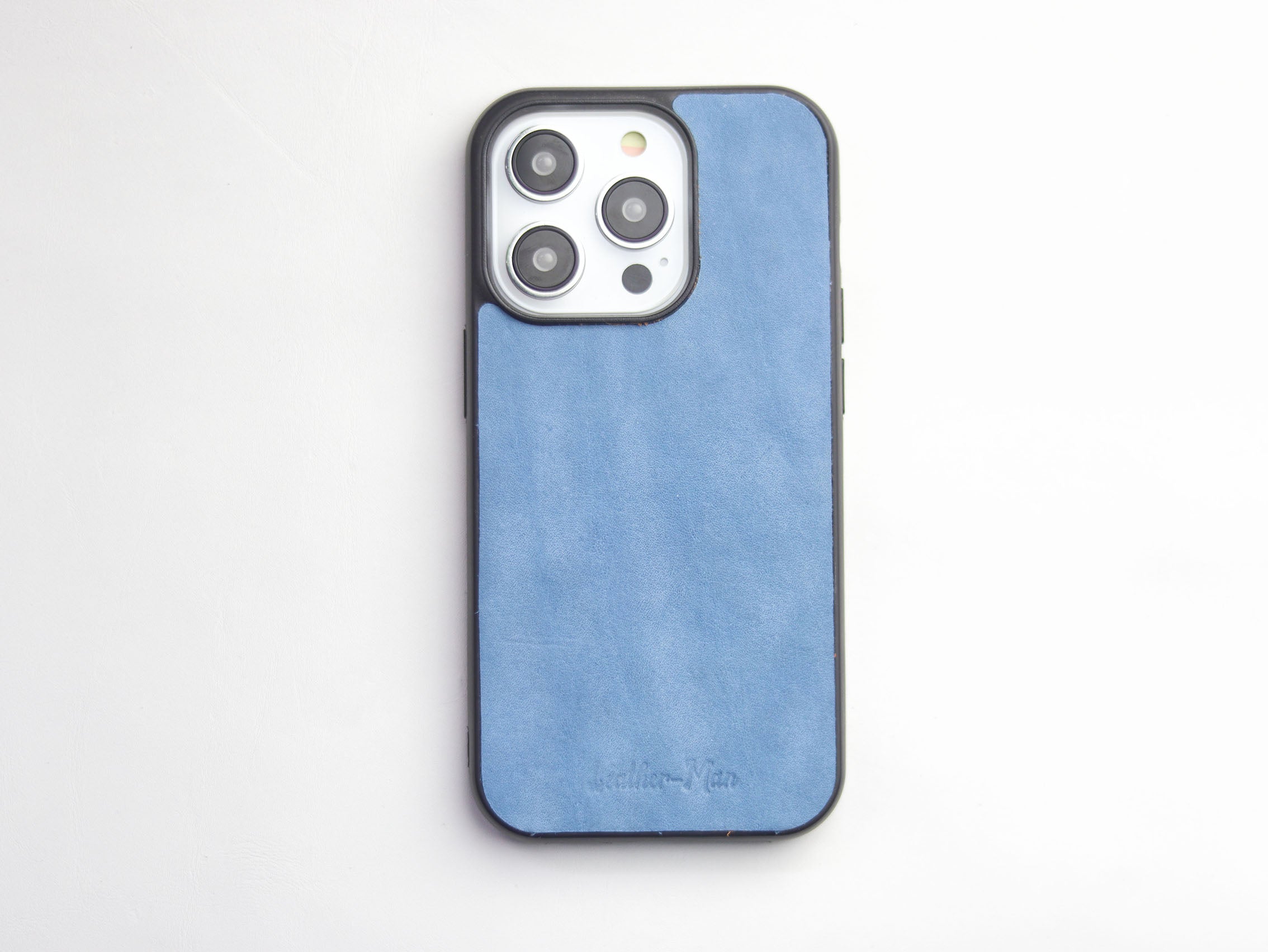 CAROLINE BLUE LEATHER CLASSIC PHONE CASE
