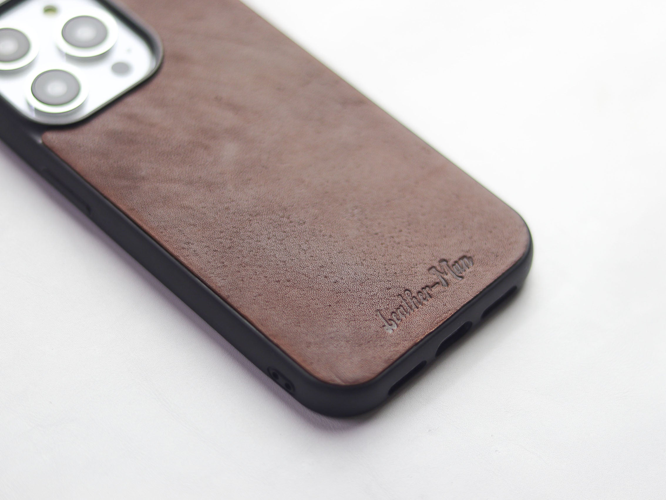 CHESTNUT BROWN LEATHER CLASSIC PHONE CASE