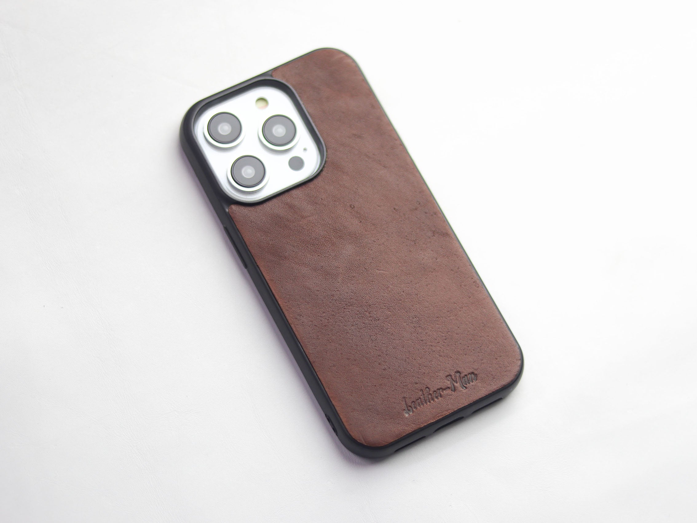 CHESTNUT BROWN LEATHER CLASSIC PHONE CASE