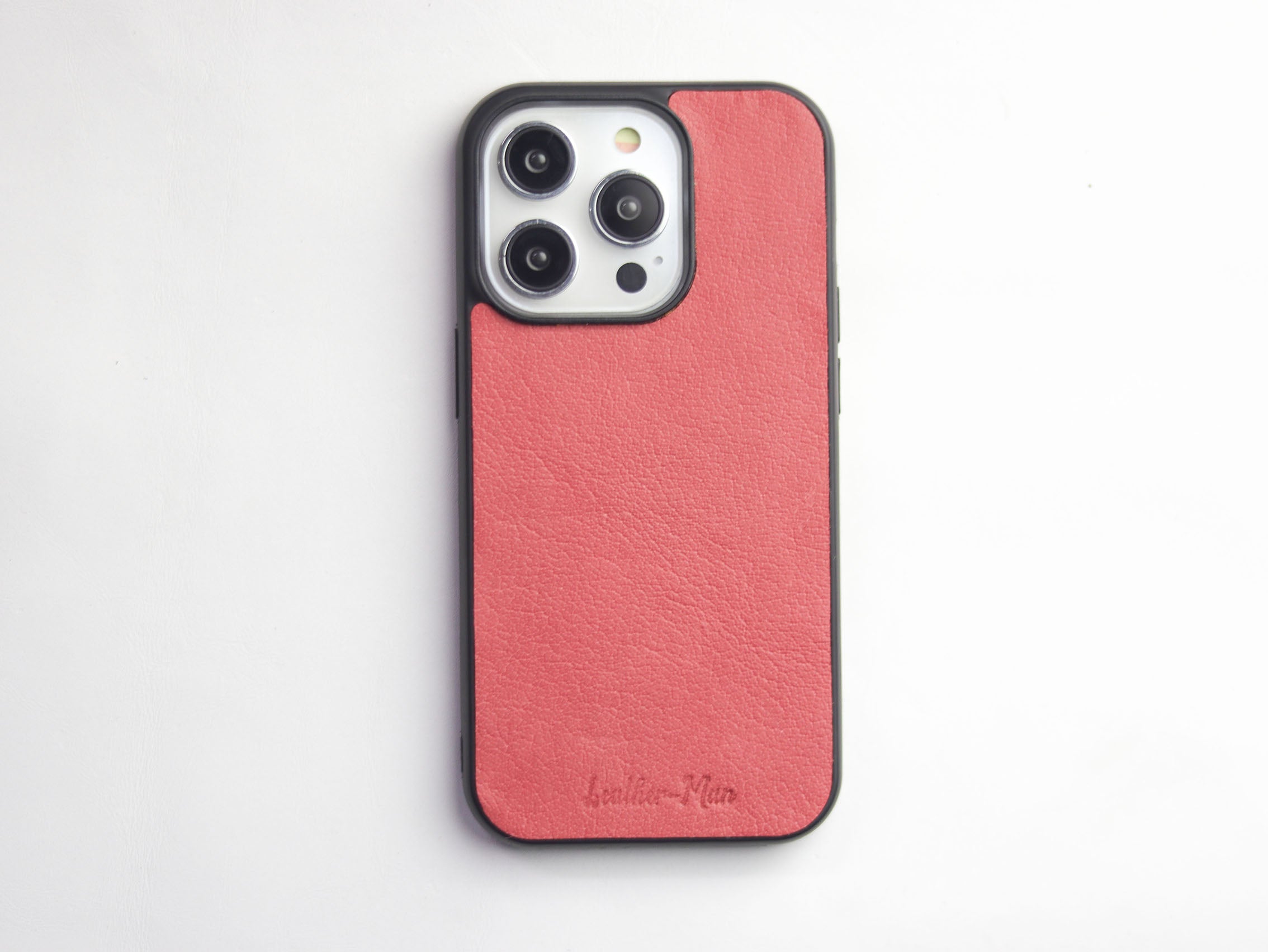 FLAMINGO PINK LEATHER CLASSIC PHONE CASE