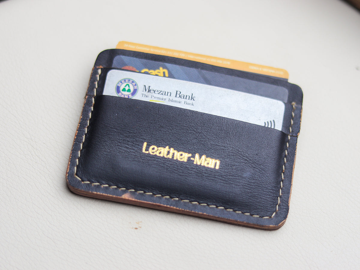 MINIMAL CLASSIC - HORWEEN BLACK VEG TAN LEATHER