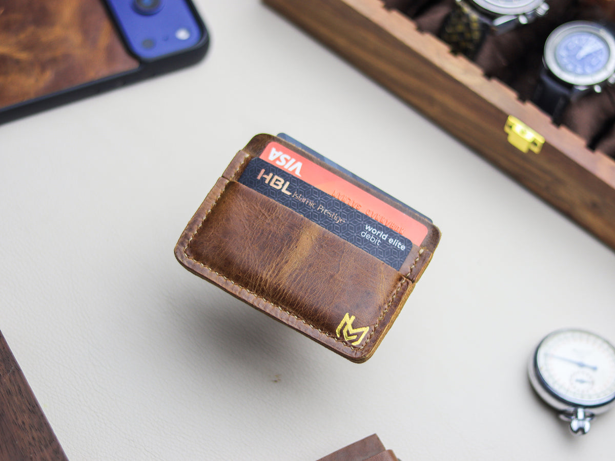 MINIMAL CLASSIC - RUSSET BROWN VEG WAX PULL UP LEATHER