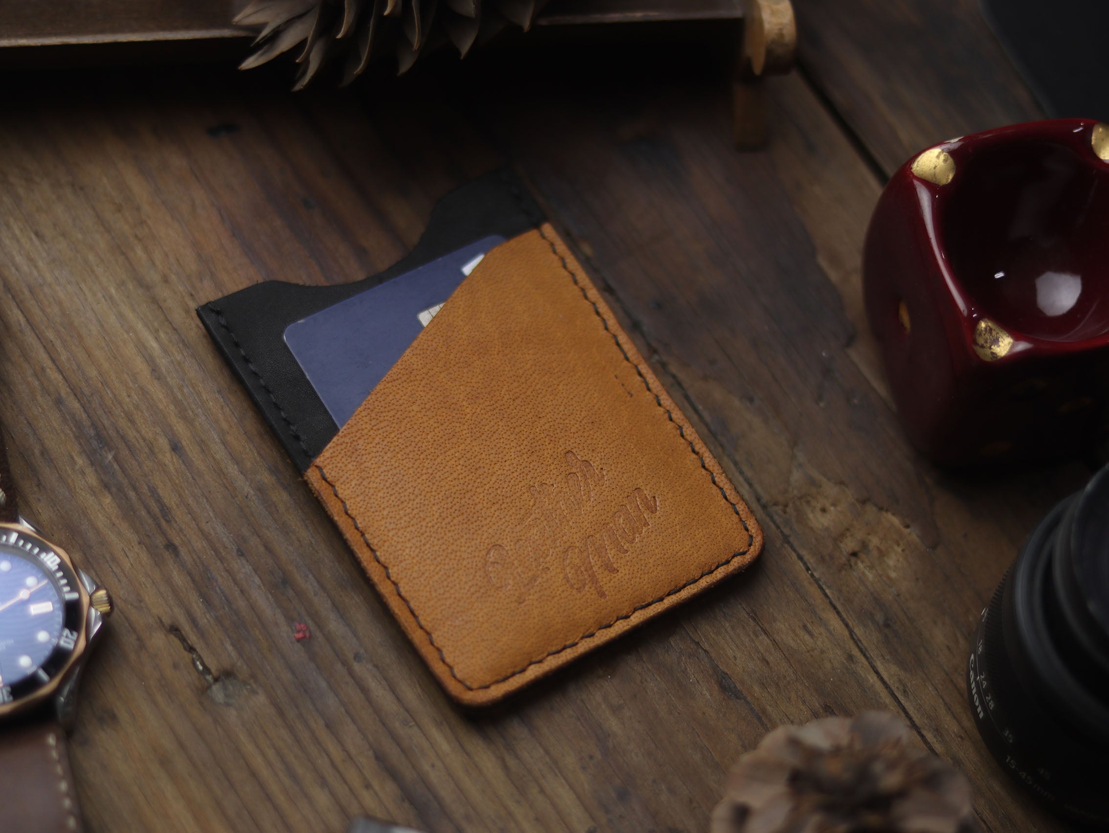 "ARCHER" BLACK & MUSTARD