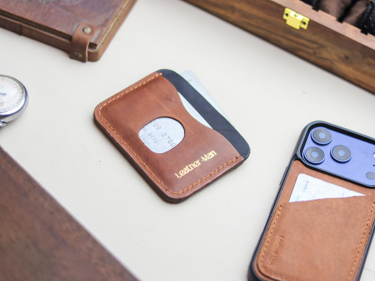 MINIMAL - COGNAC BROWN VEG PULL UP LEATHER