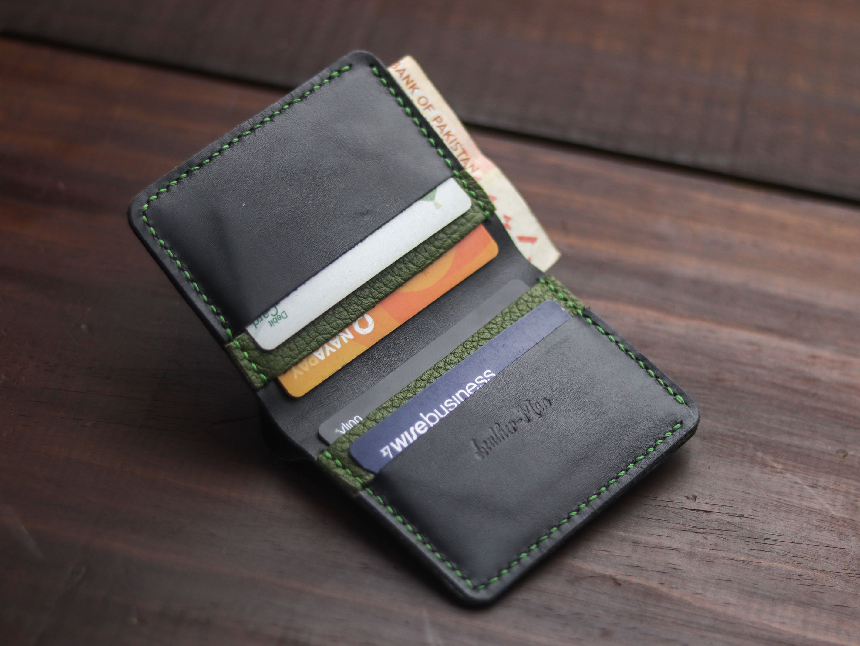 "TRIDENT CLASSIC MINI" BLACK & FOREST GREEN