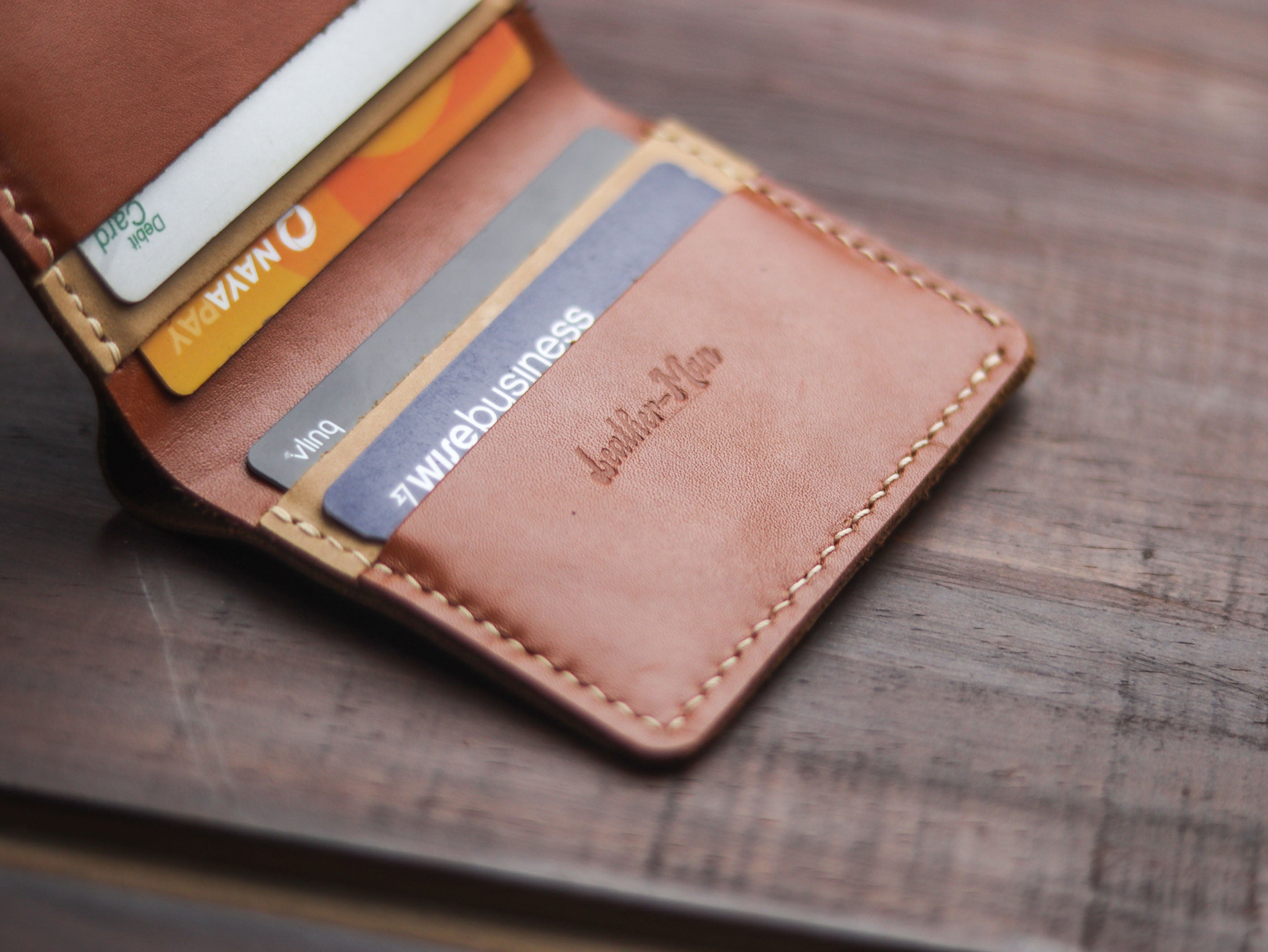 "TRIDENT CLASSIC MINI" TAN BROWN & NATURAL BUTTERO
