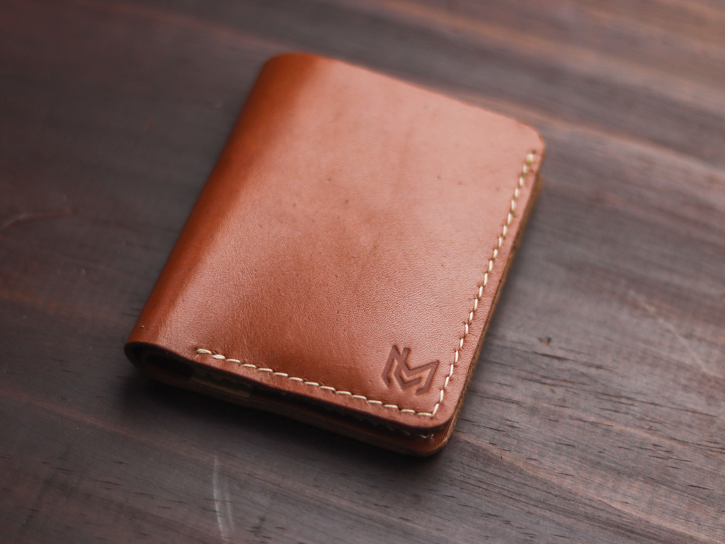"TRIDENT CLASSIC MINI" TAN BROWN & NATURAL BUTTERO