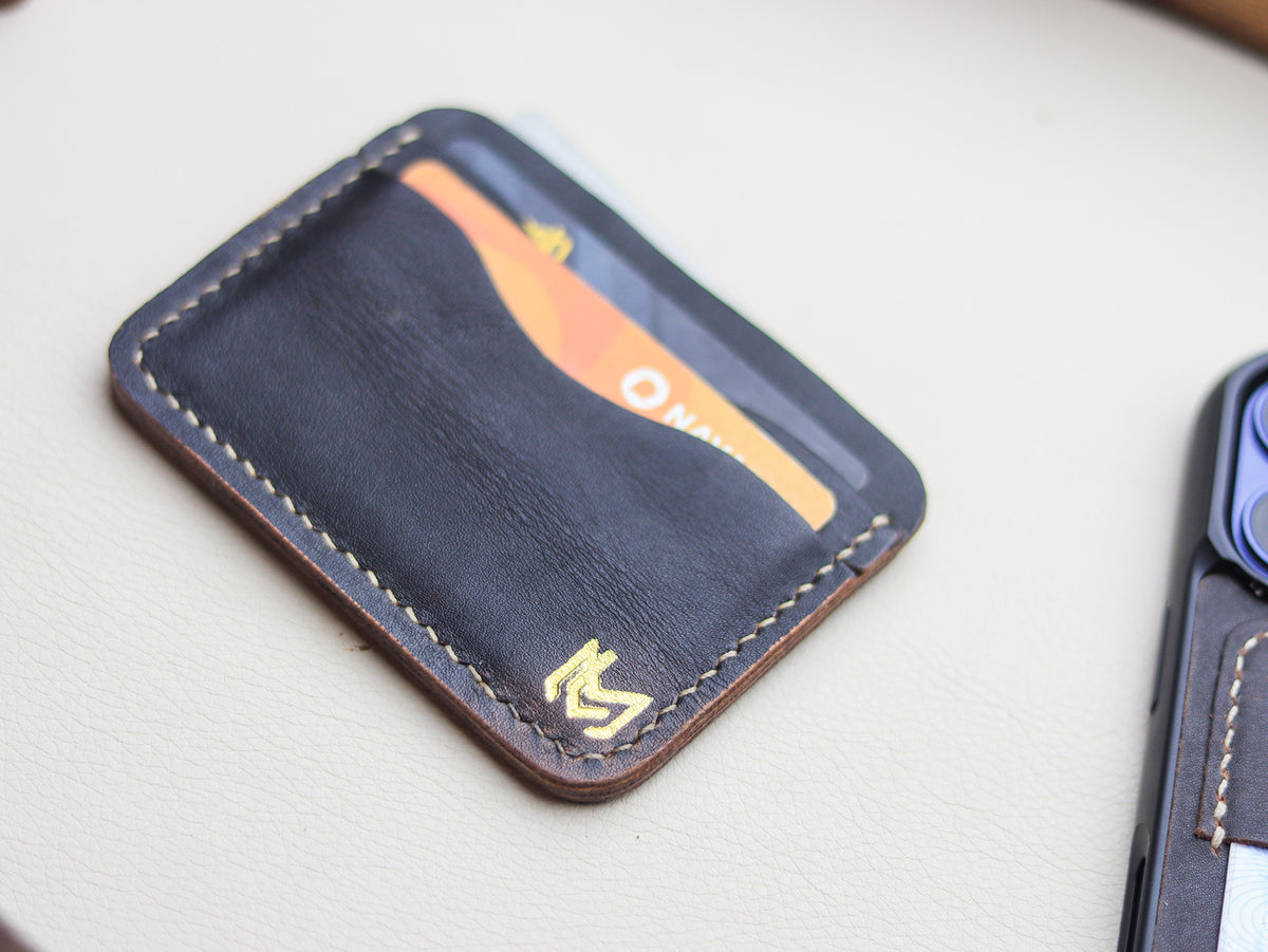 MINIMAL - HORWEEN BLACK VEG TAN LEATHER
