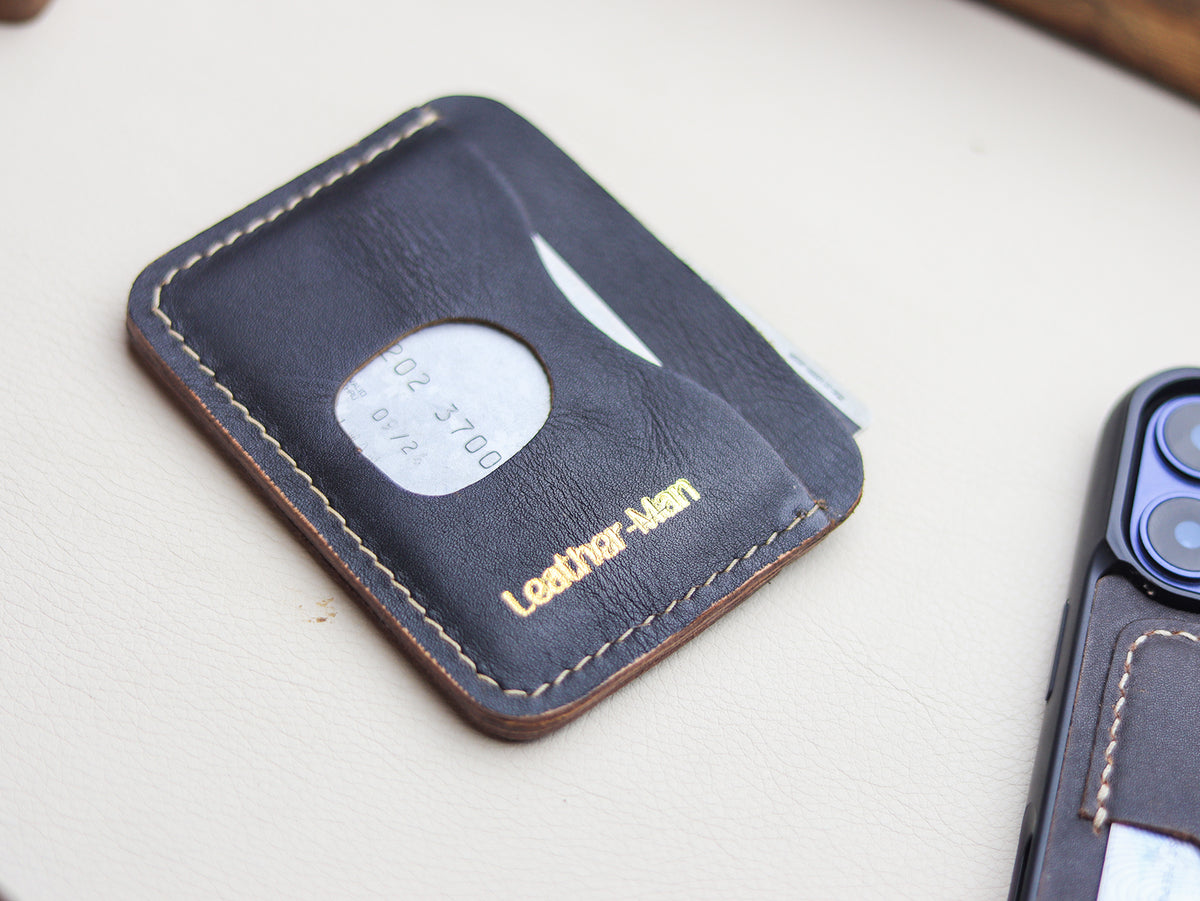 MINIMAL - HORWEEN BLACK VEG TAN LEATHER