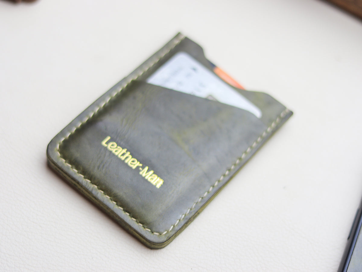 ARCHER - BASIL GREEN VEG WAX PULL UP LEATHER