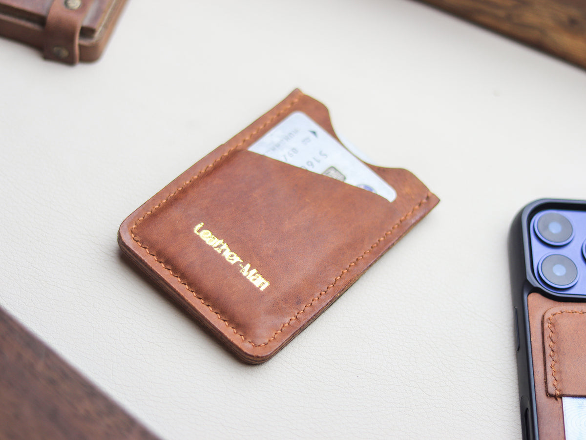 ARCHER - COGNAC BROWN VEG WAX PULL UP LEATHER