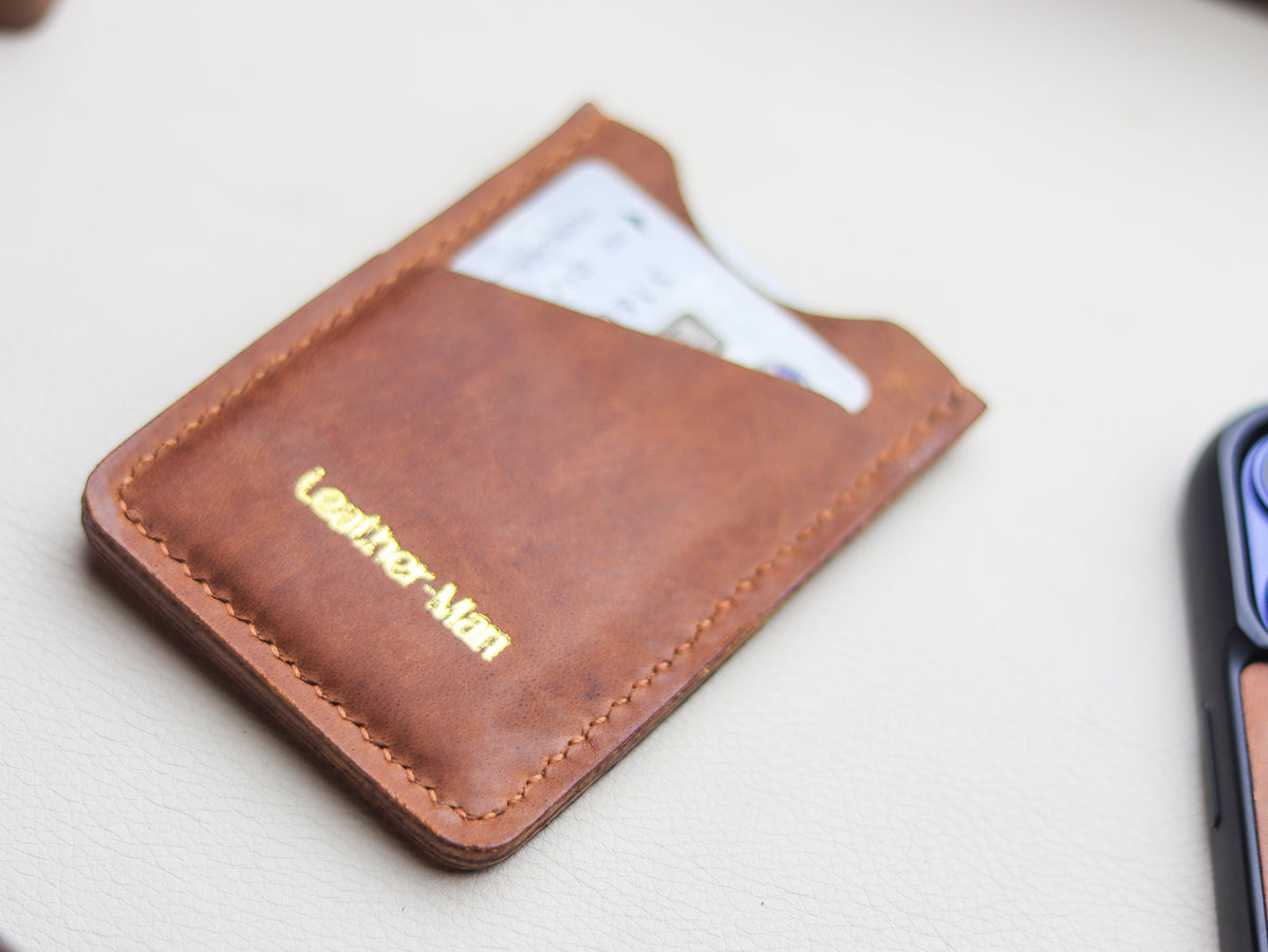 ARCHER - COGNAC BROWN VEG WAX PULL UP LEATHER