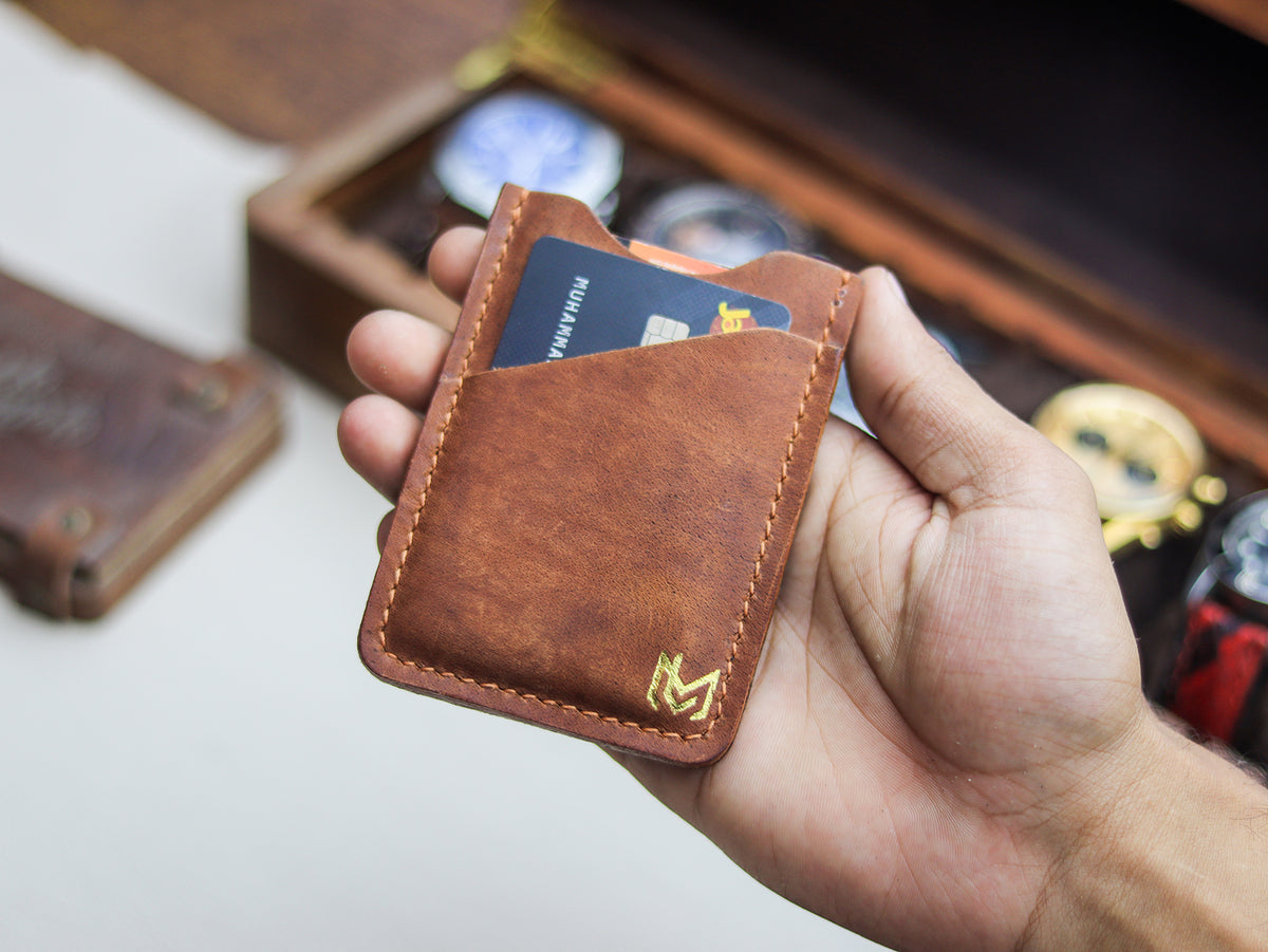 ARCHER - COGNAC BROWN VEG WAX PULL UP LEATHER