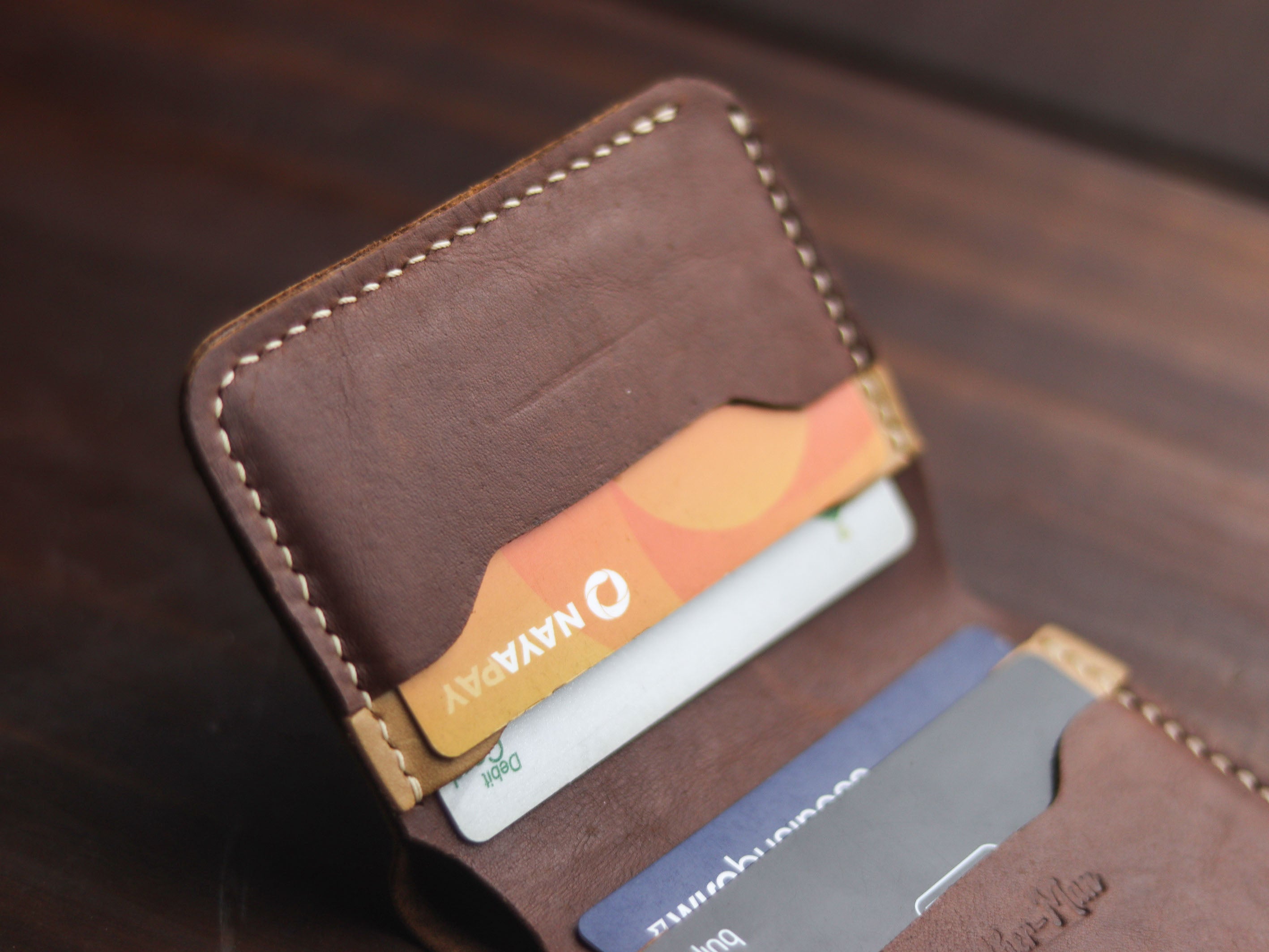 "TRIDENT MINI" CHESTNUT BROWN & NATURAL BUTTERO