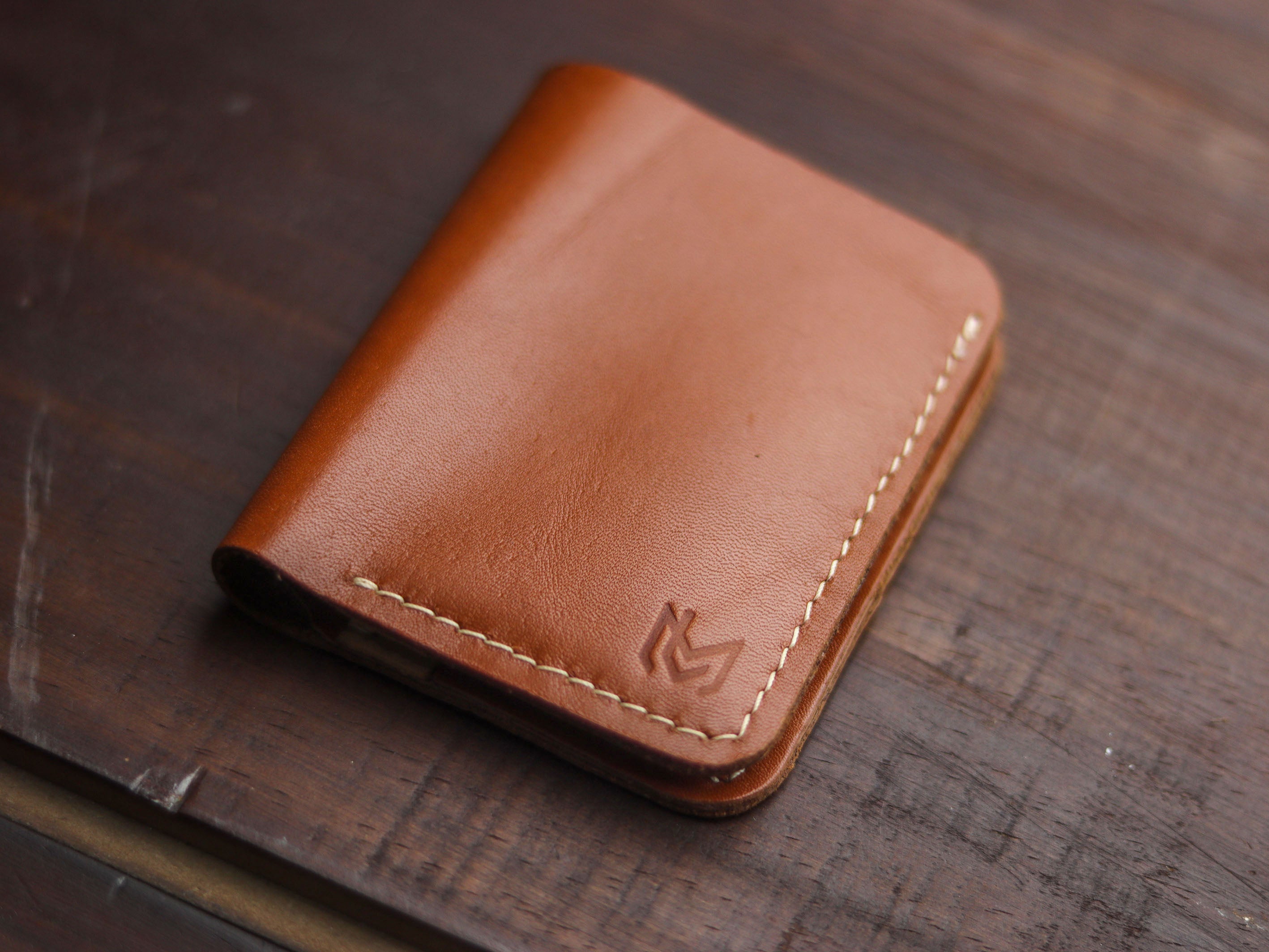 "TRIDENT MINI" TAN BROWN & NATURAL BUTTERO