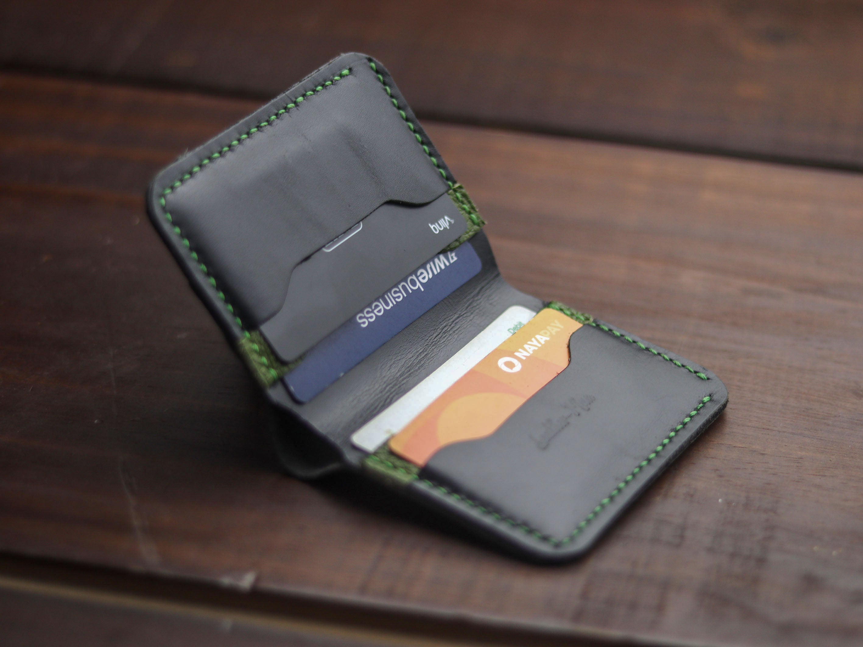 "TRIDENT MINI" BLACK & FOREST GREEN