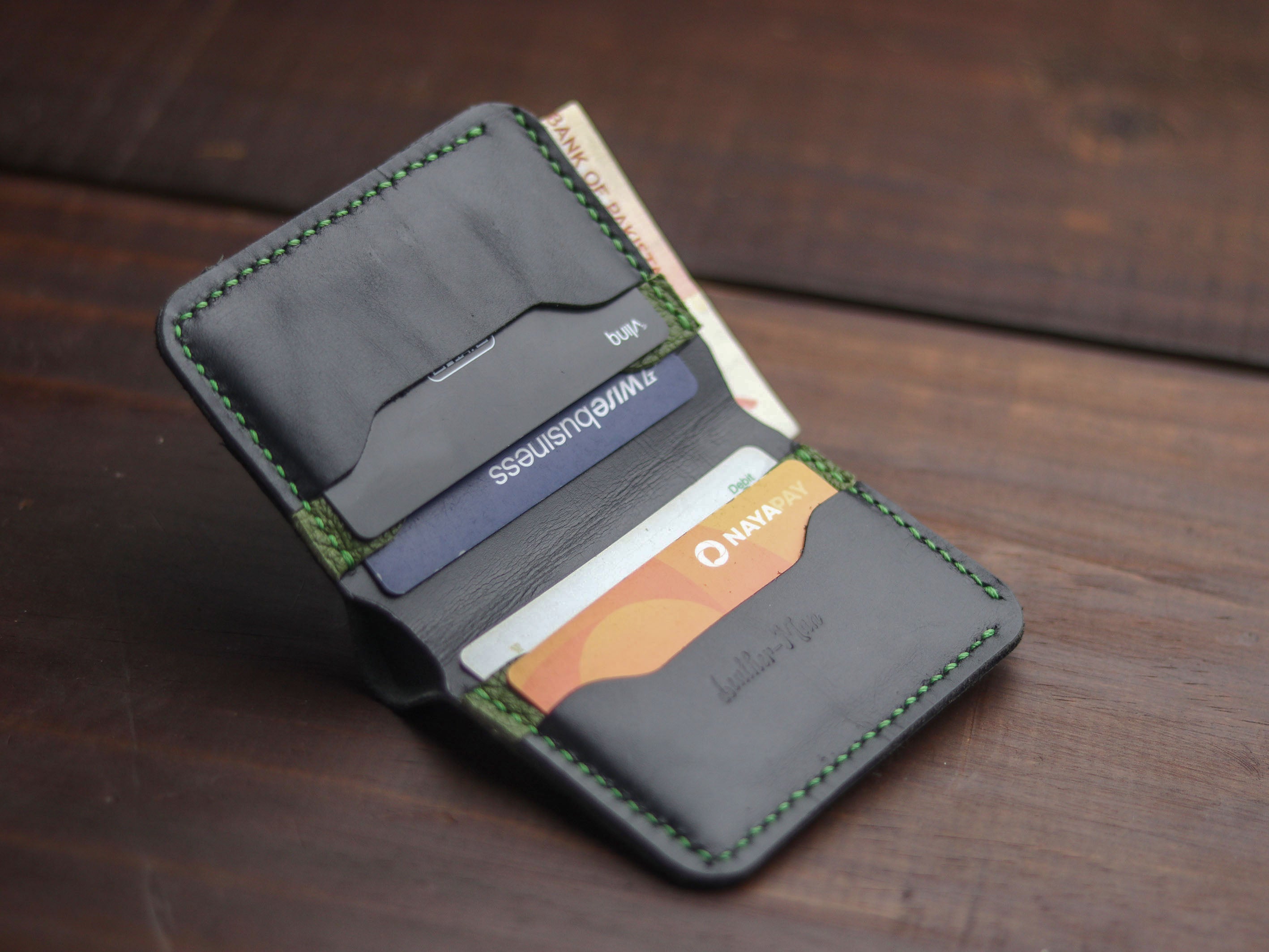 "TRIDENT MINI" BLACK & FOREST GREEN