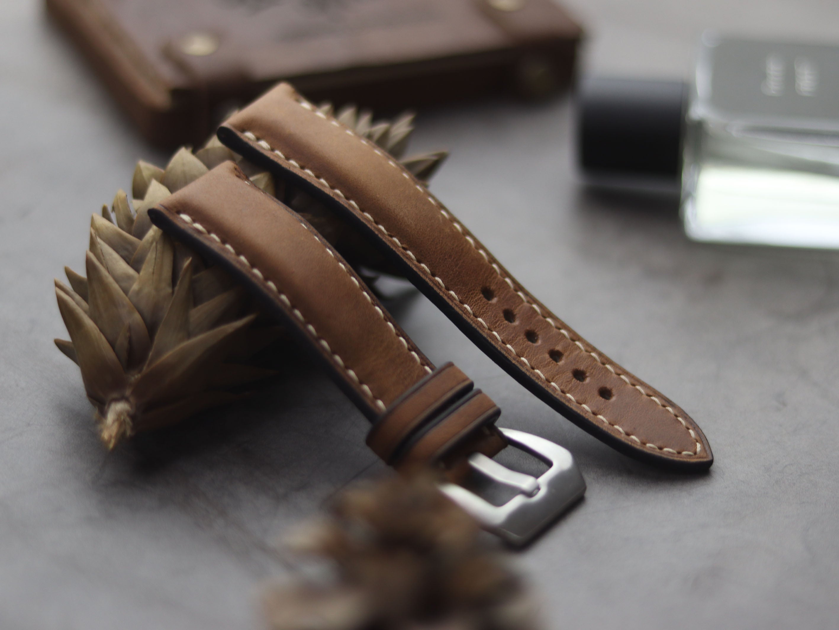 CARAMEL BROWN FULL STITCHED - PADDED