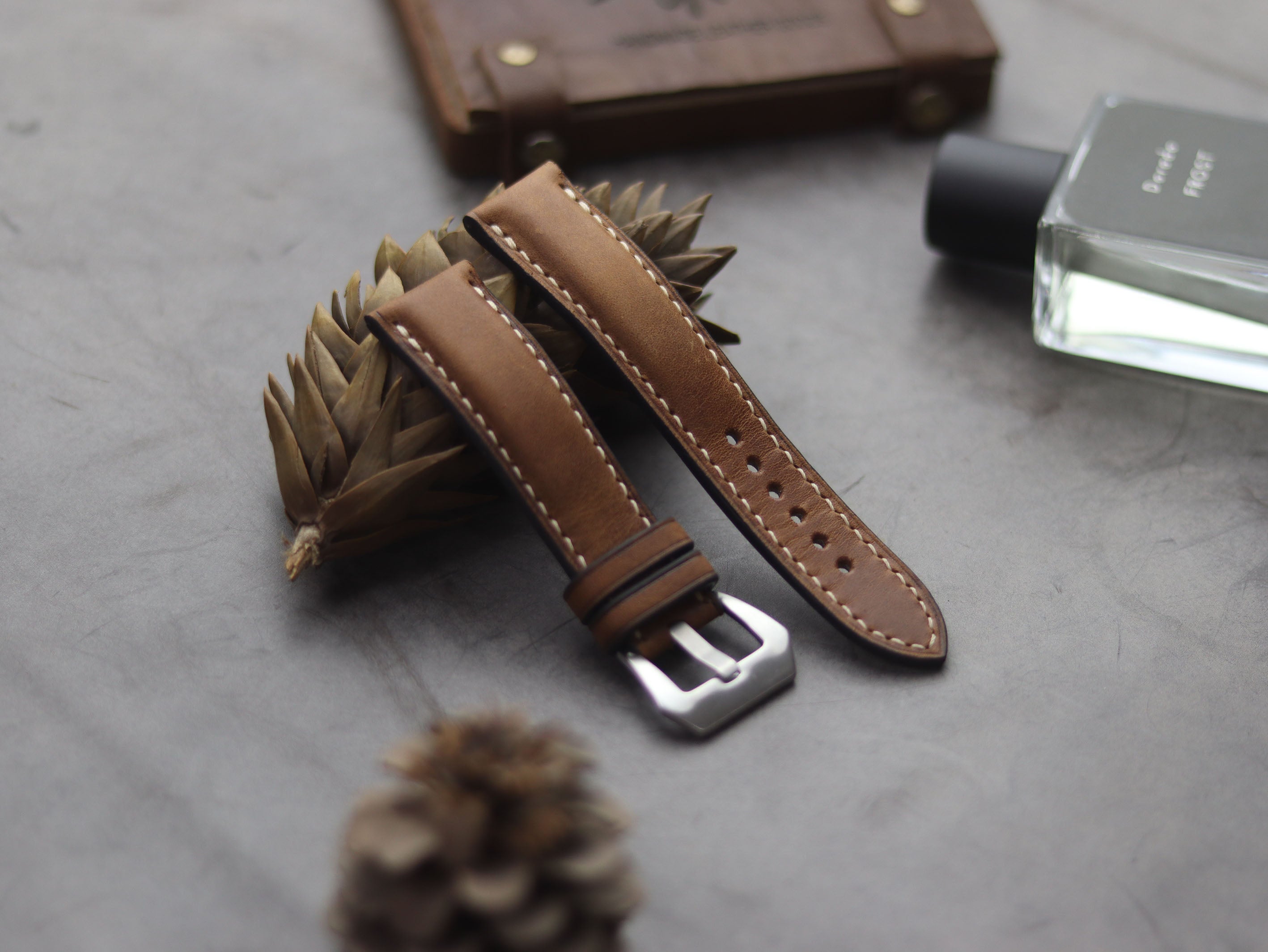CARAMEL BROWN FULL STITCHED - PADDED