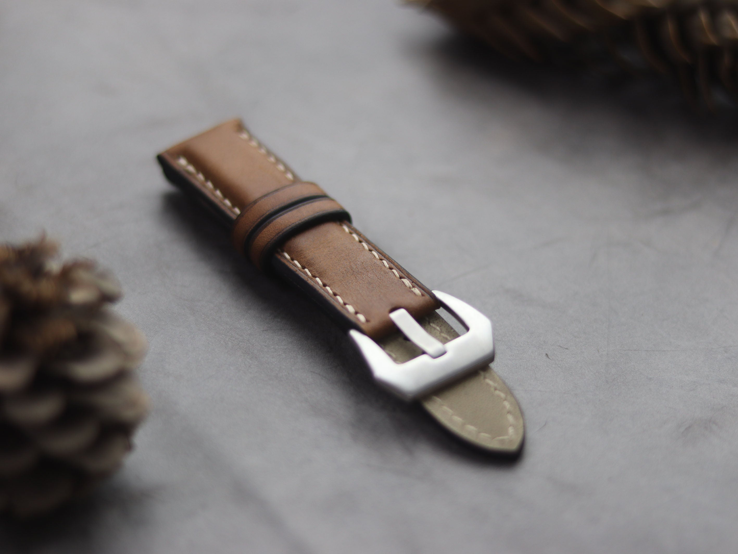 CARAMEL BROWN FULL STITCHED - PADDED