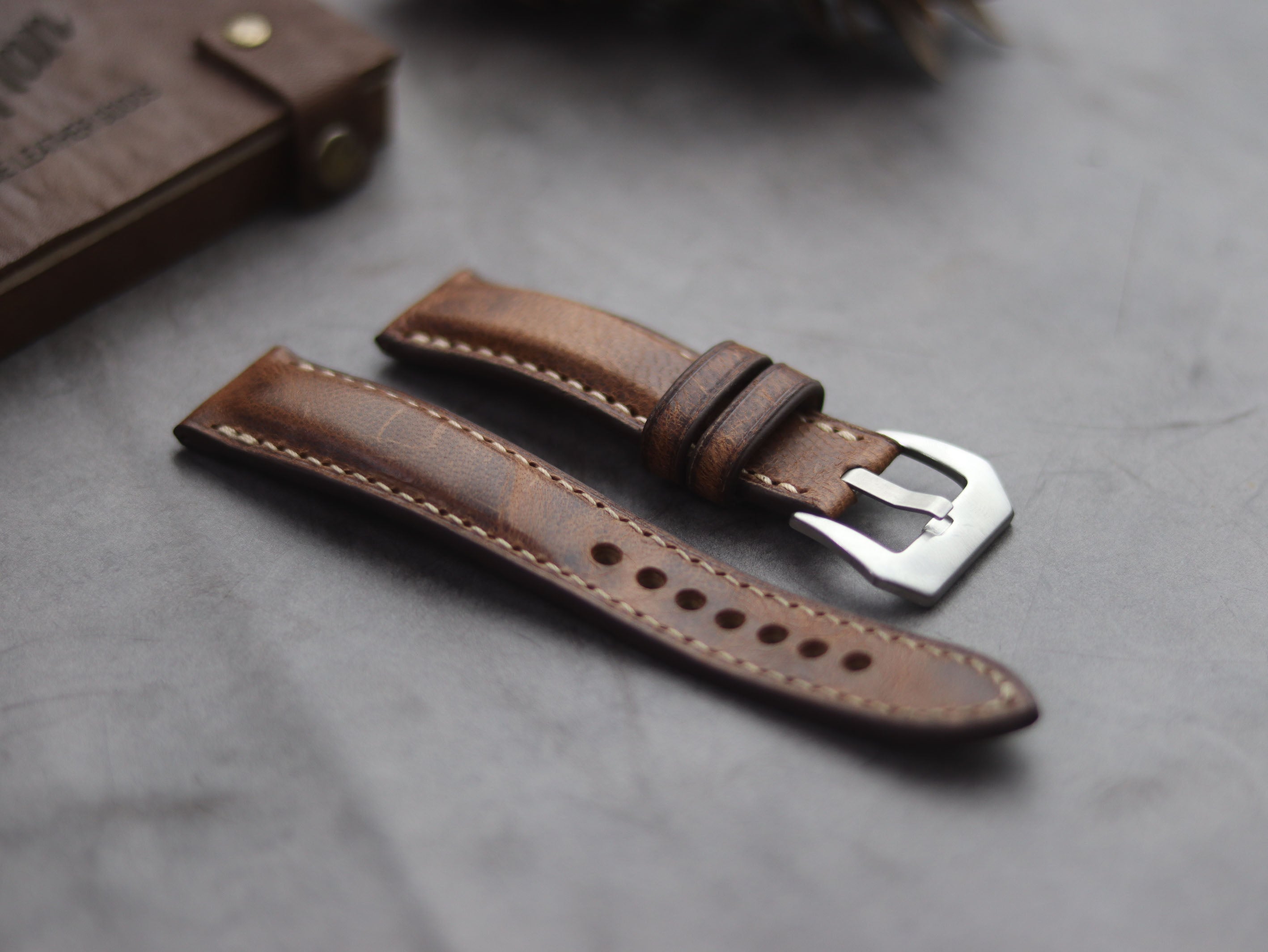 CRAZY BROWN FULL STITCHED - PADDED