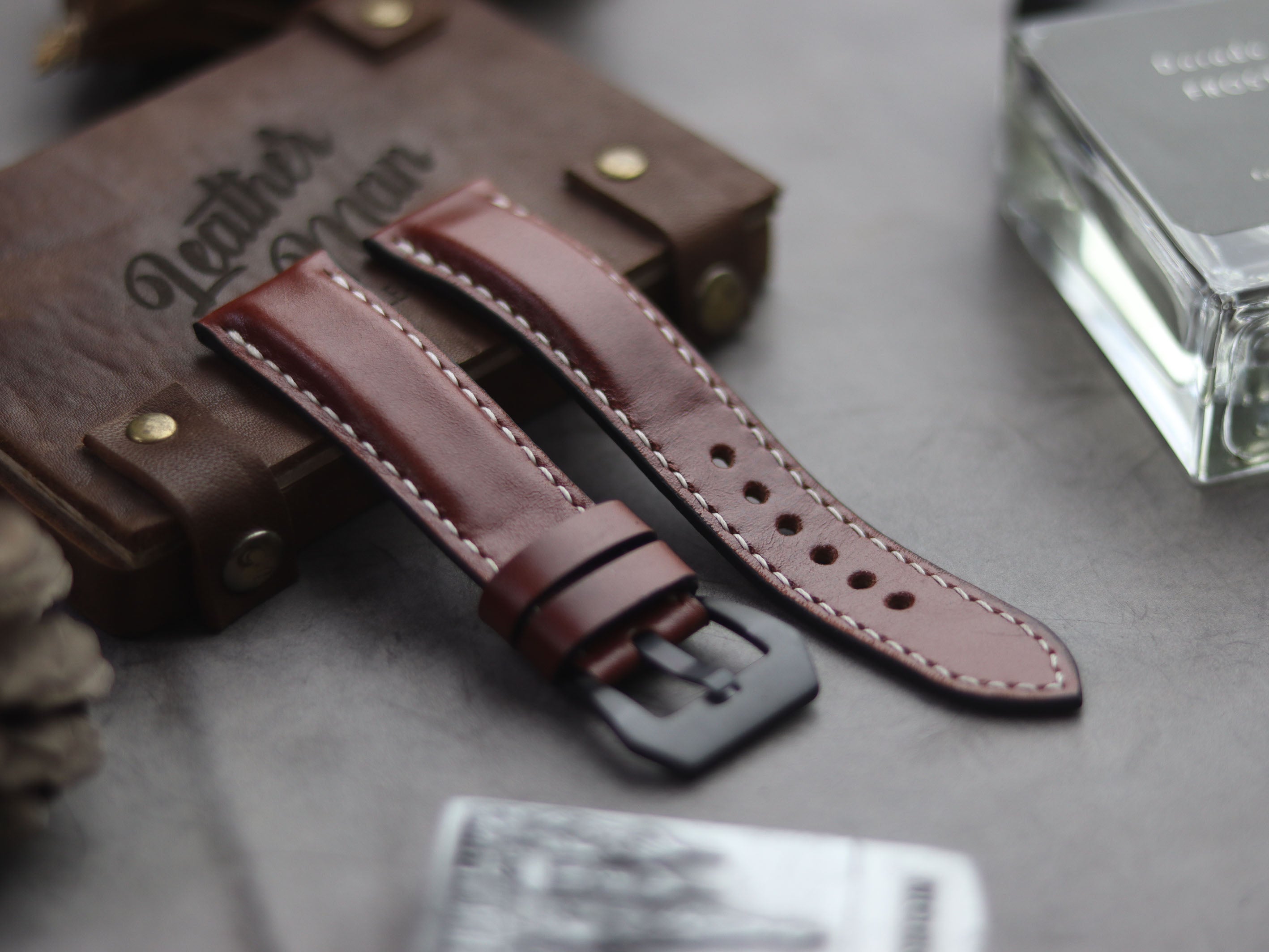 ROSEWOOD BURUNDY FULL STITCHED - PADDED