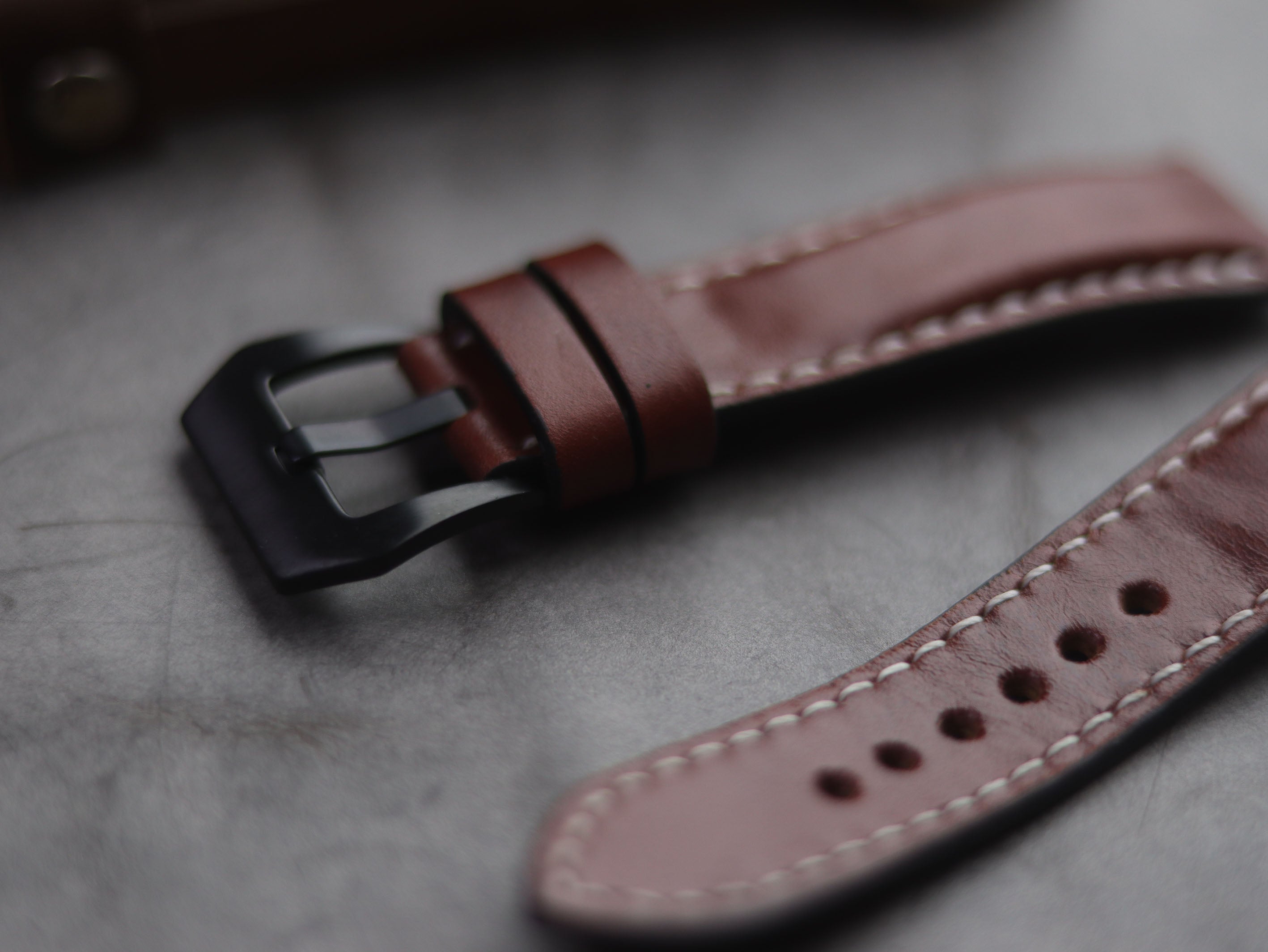 ROSEWOOD BURUNDY FULL STITCHED - PADDED