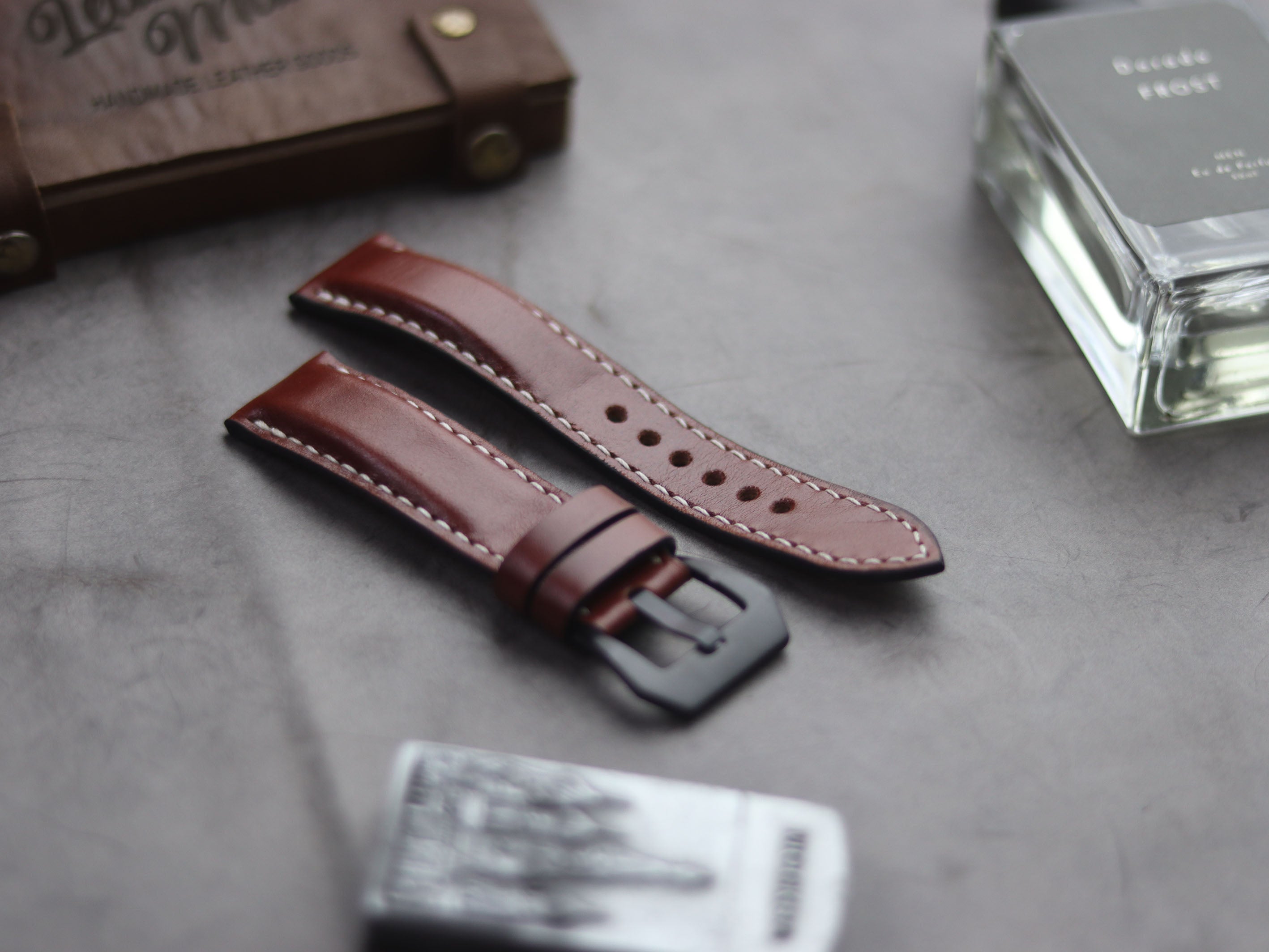 ROSEWOOD BURUNDY FULL STITCHED - PADDED