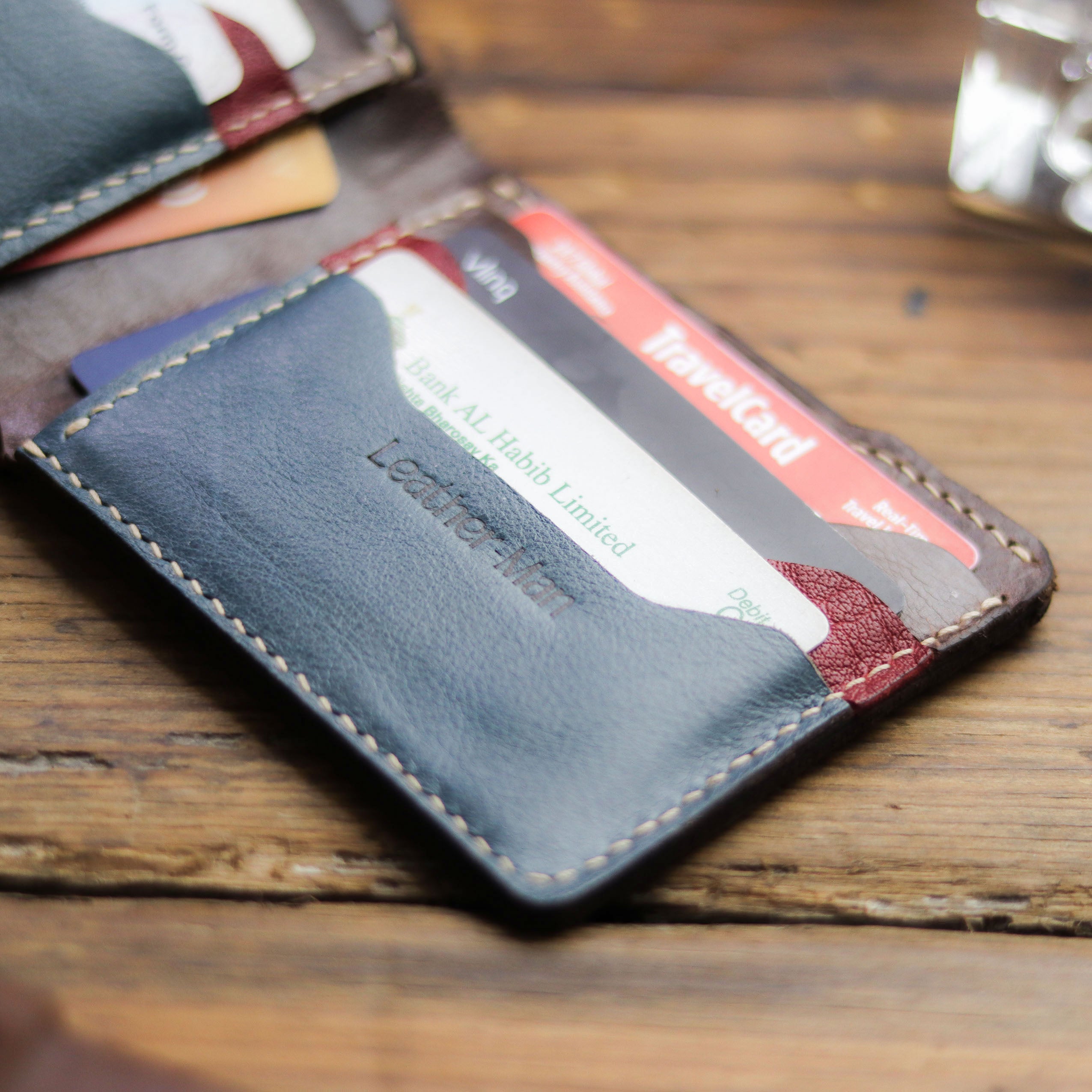 "MAXIMUS PRO" WALNUT BROWN, RED & DEEP BLUE