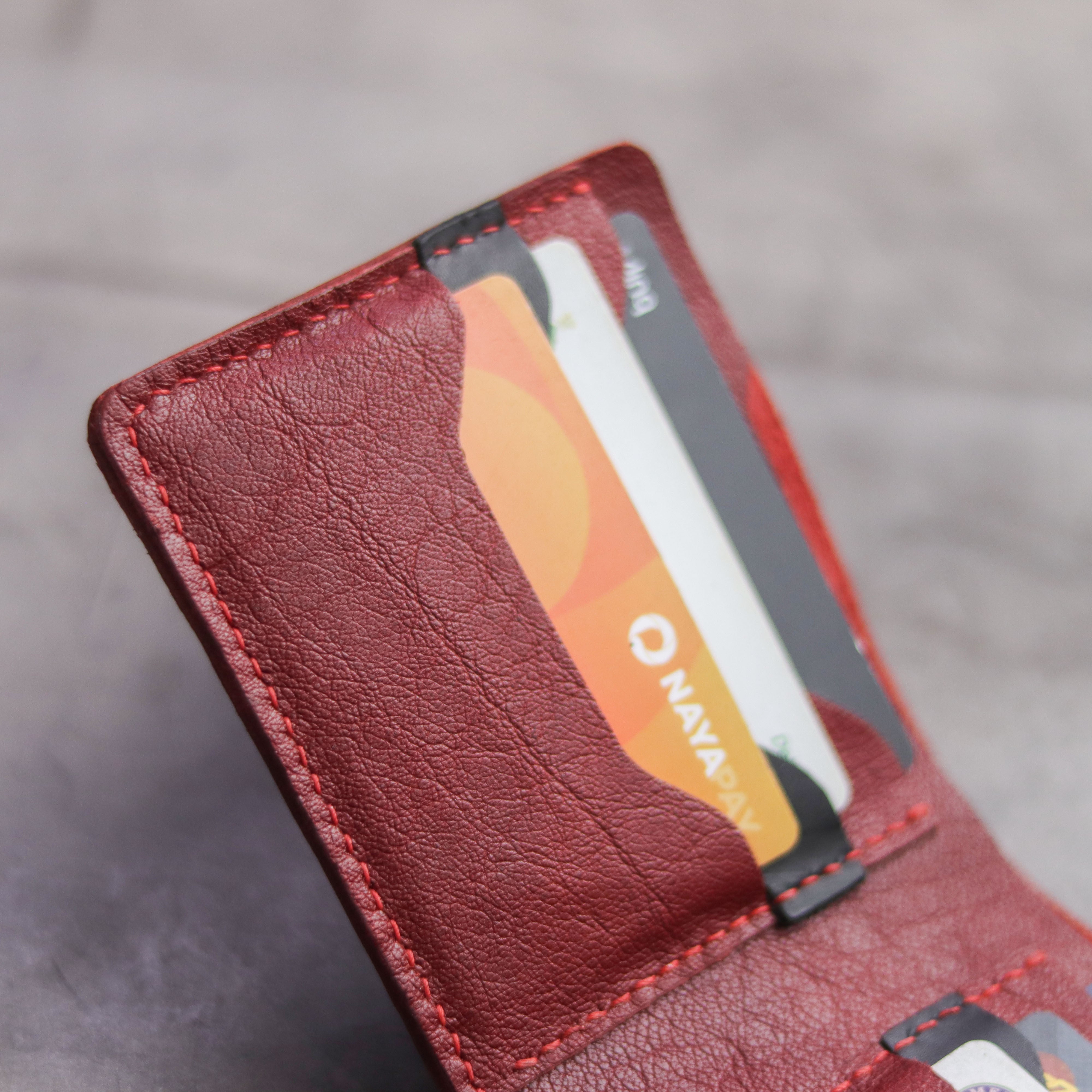 "MAXIMUS" BI-FOLD WALLET - RED
