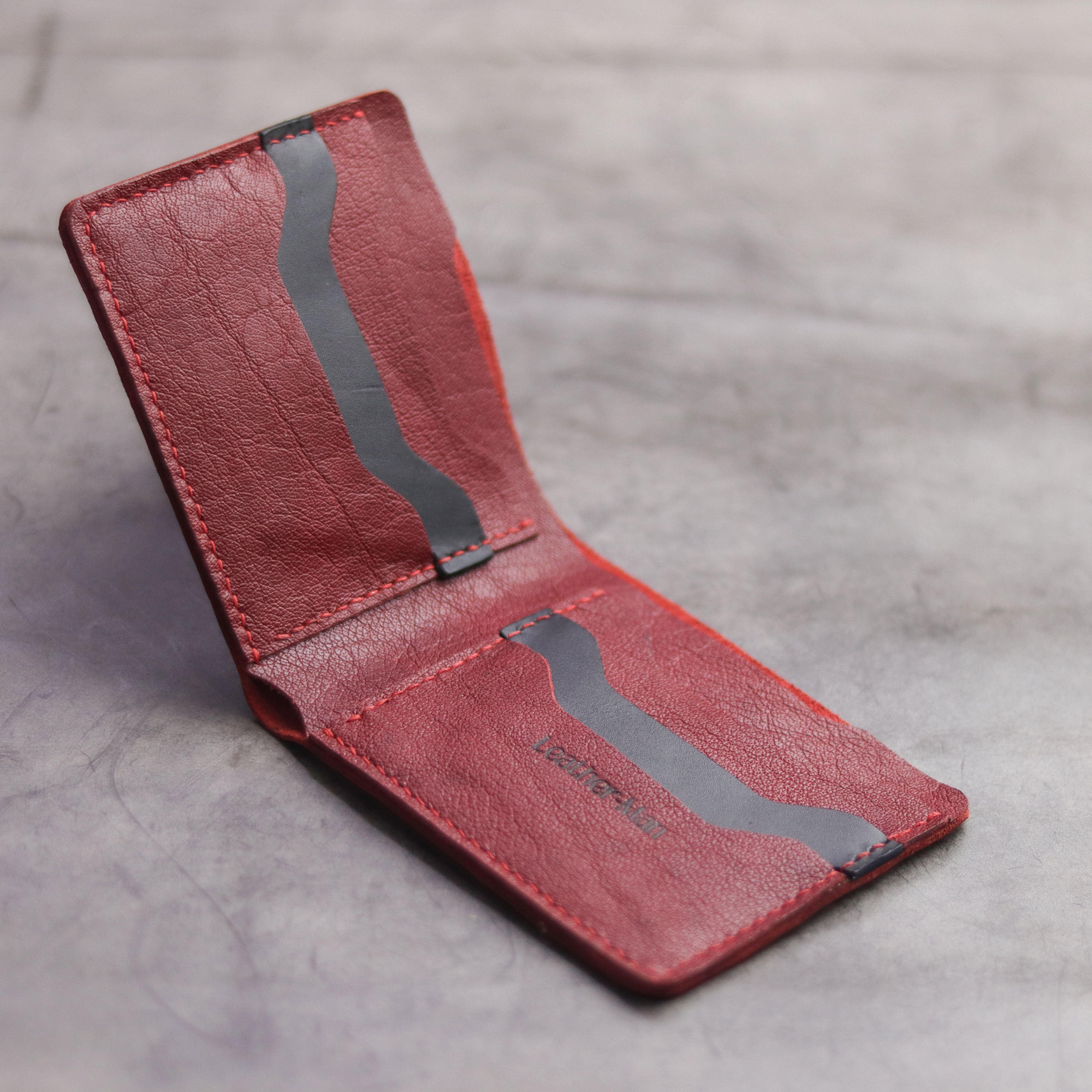 "MAXIMUS" BI-FOLD WALLET - RED