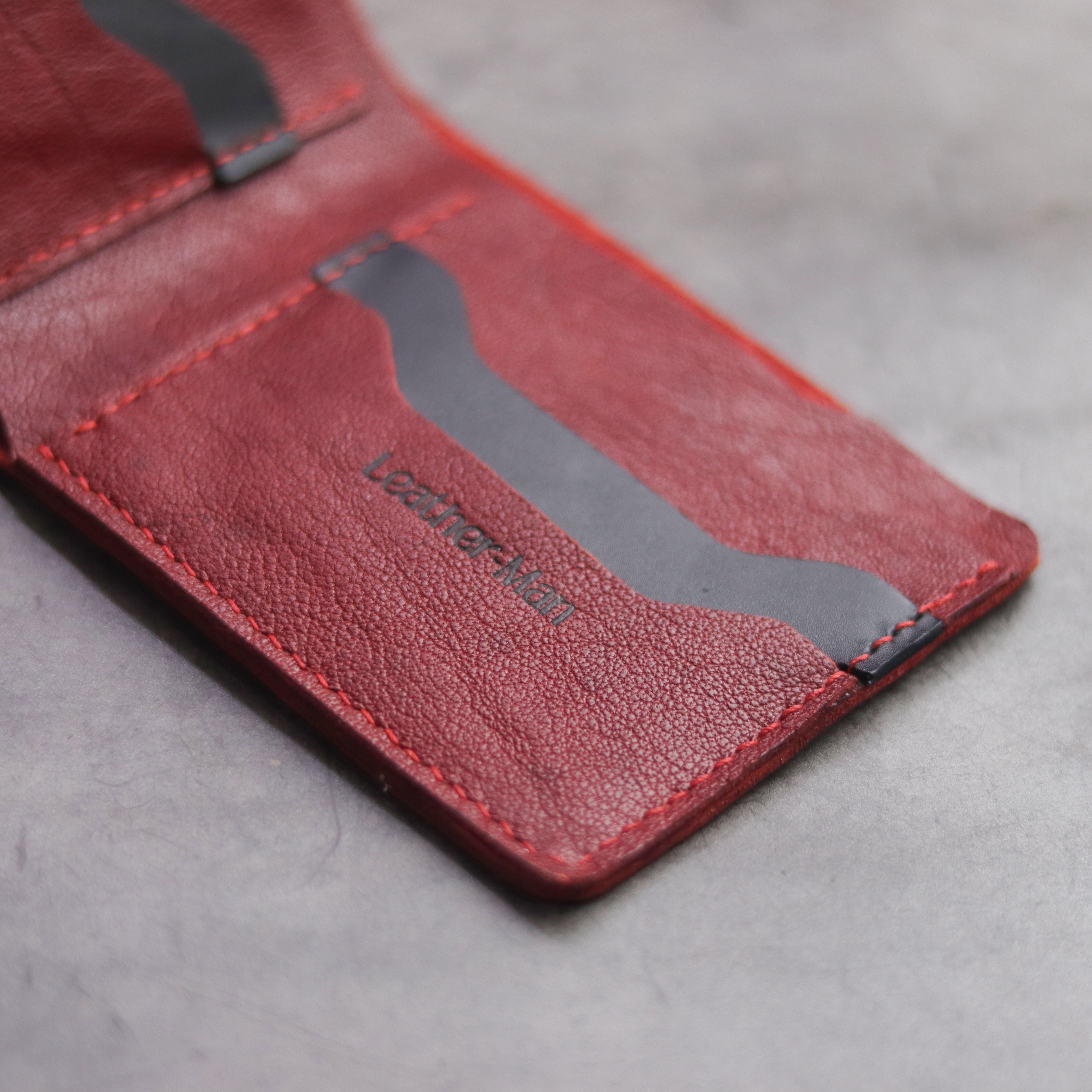 "MAXIMUS" BI-FOLD WALLET - RED